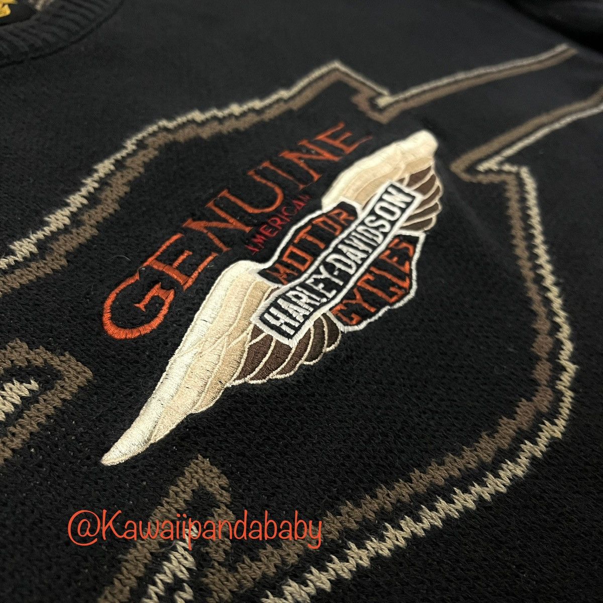 Harley Davidson Vintage Harley Davidson Sweater Size US XL / EU 56 / 4 - 5 Thumbnail