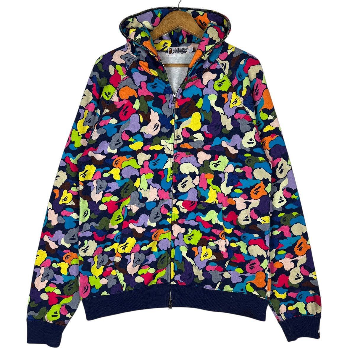 Bape 🔥 A BATHING APE INLUKEWARM WATER CAMO ZIPPER HOODIE Size US L / EU 52-54 / 3 - 7 Thumbnail