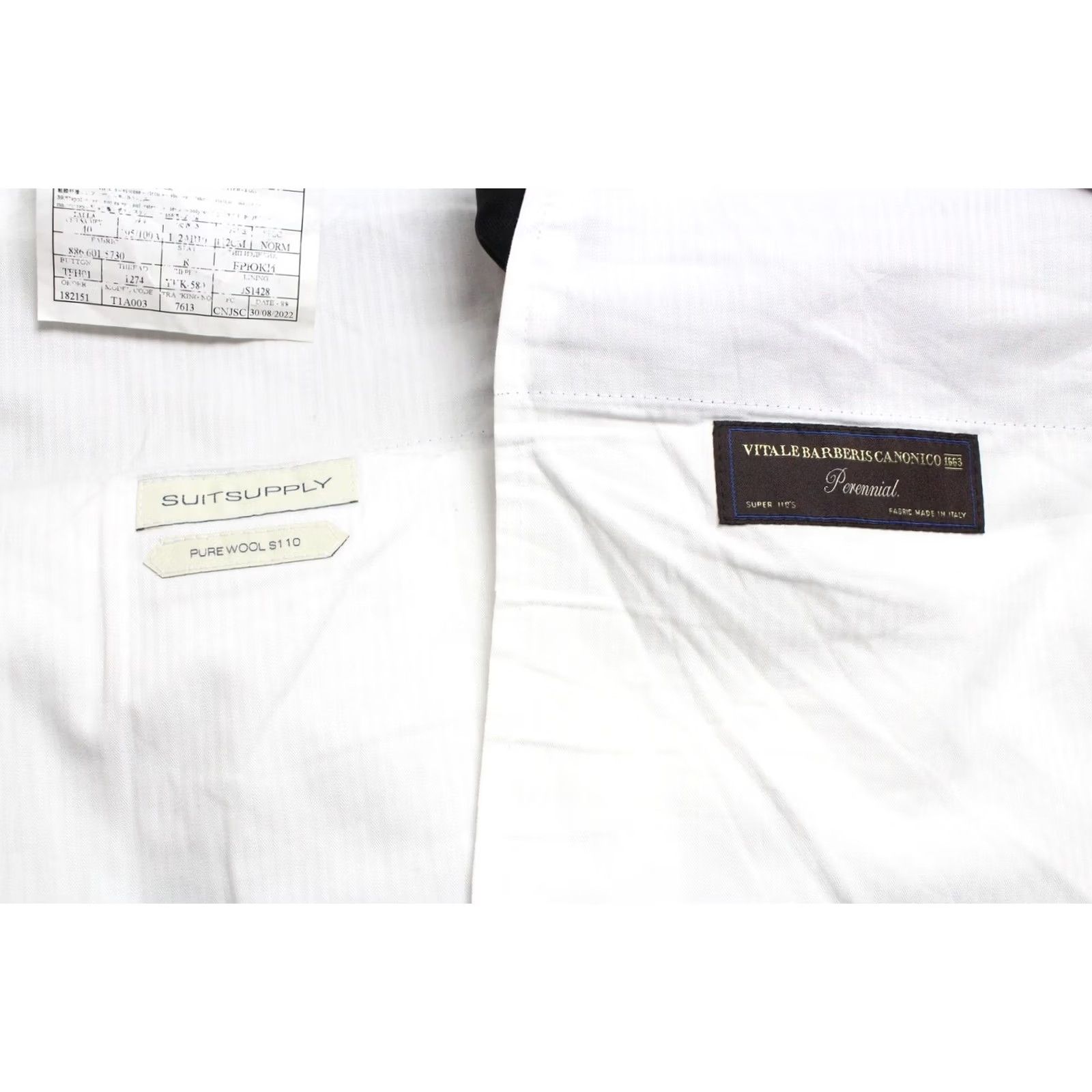 Suitsupply Suitsupply Brescia Trousers Men UK 40 Pure Wool S110 Zip Black Tapered Dress Pants Size US 40 / EU 56 - 7 Thumbnail