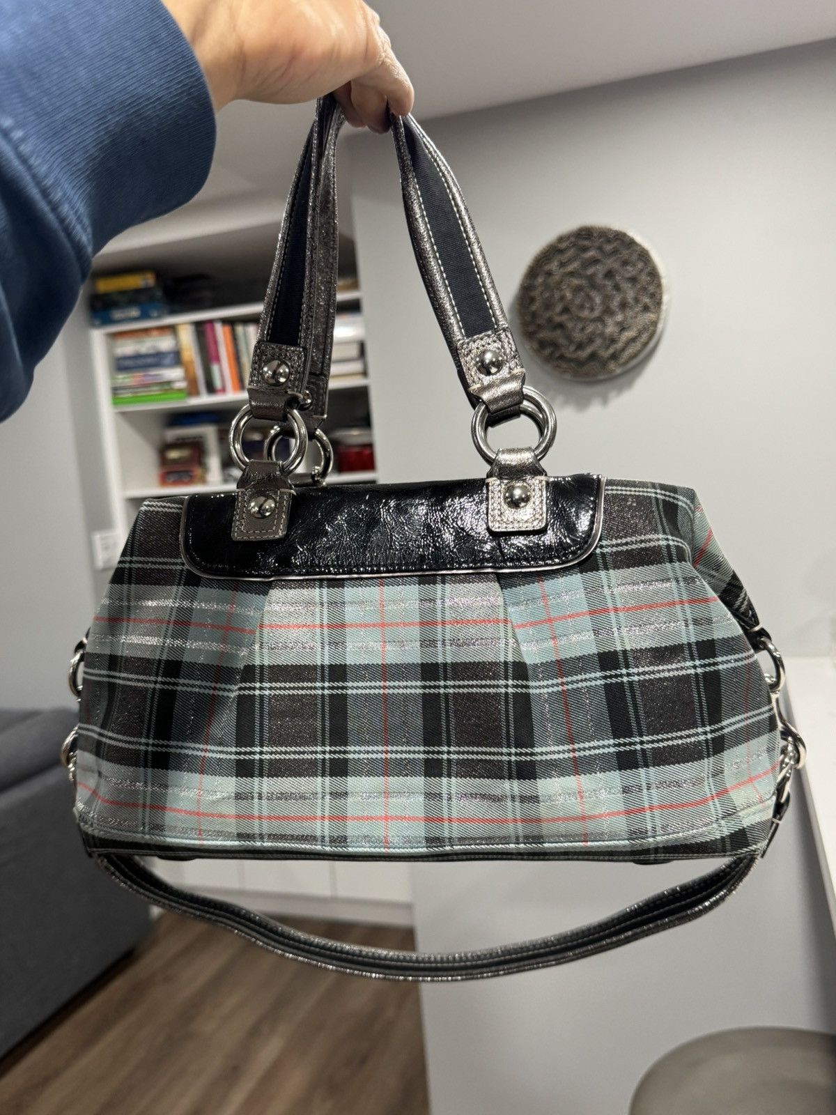 Coach Coach Poppy Tartan Plaid Satchel Bag w/ Hangtags Size ONE SIZE - 4 Thumbnail