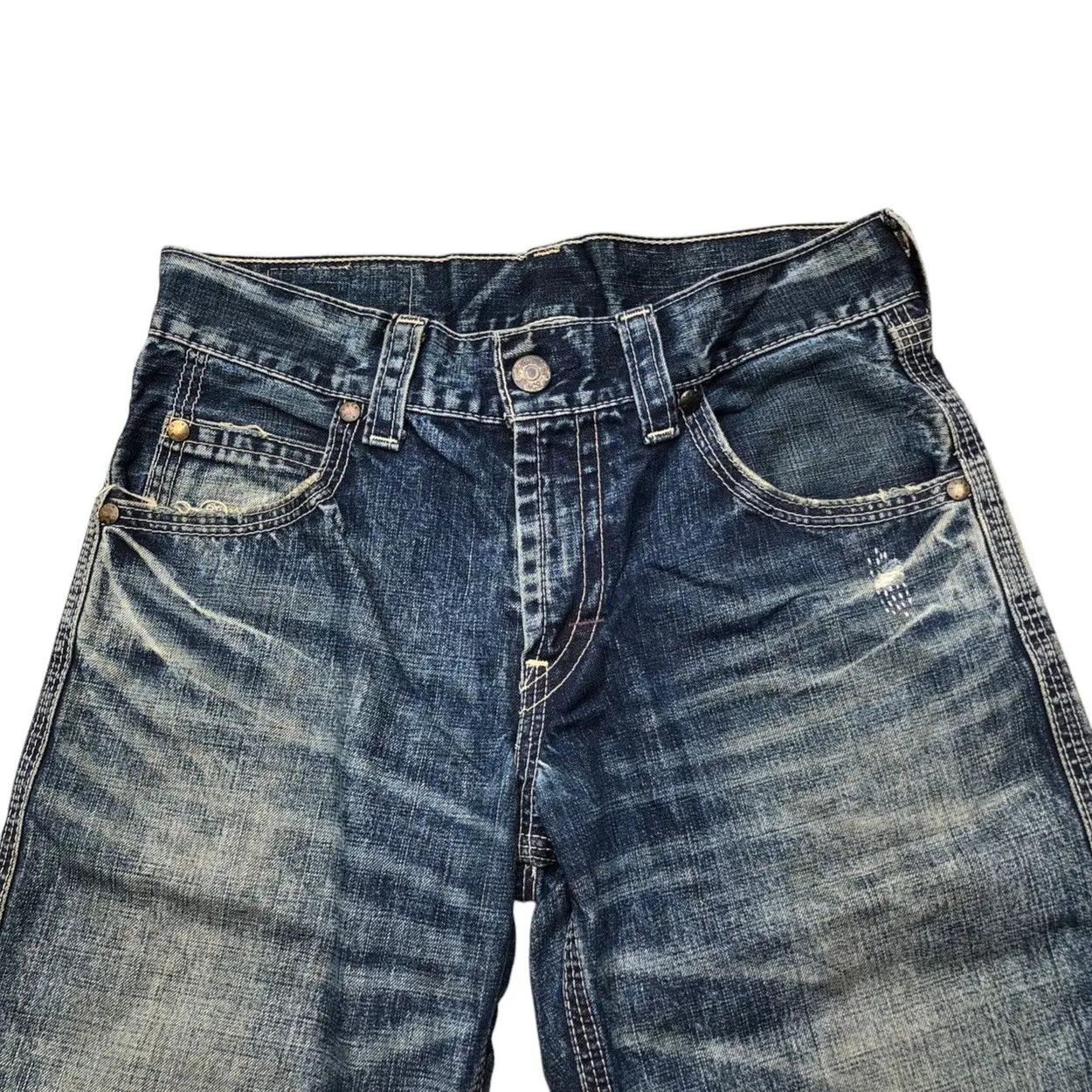 Levi's Vintage Clothing Vintage Levi’s White Tab Sashiko Repair Denim Jeans Size US 31 - 2 Thumbnail