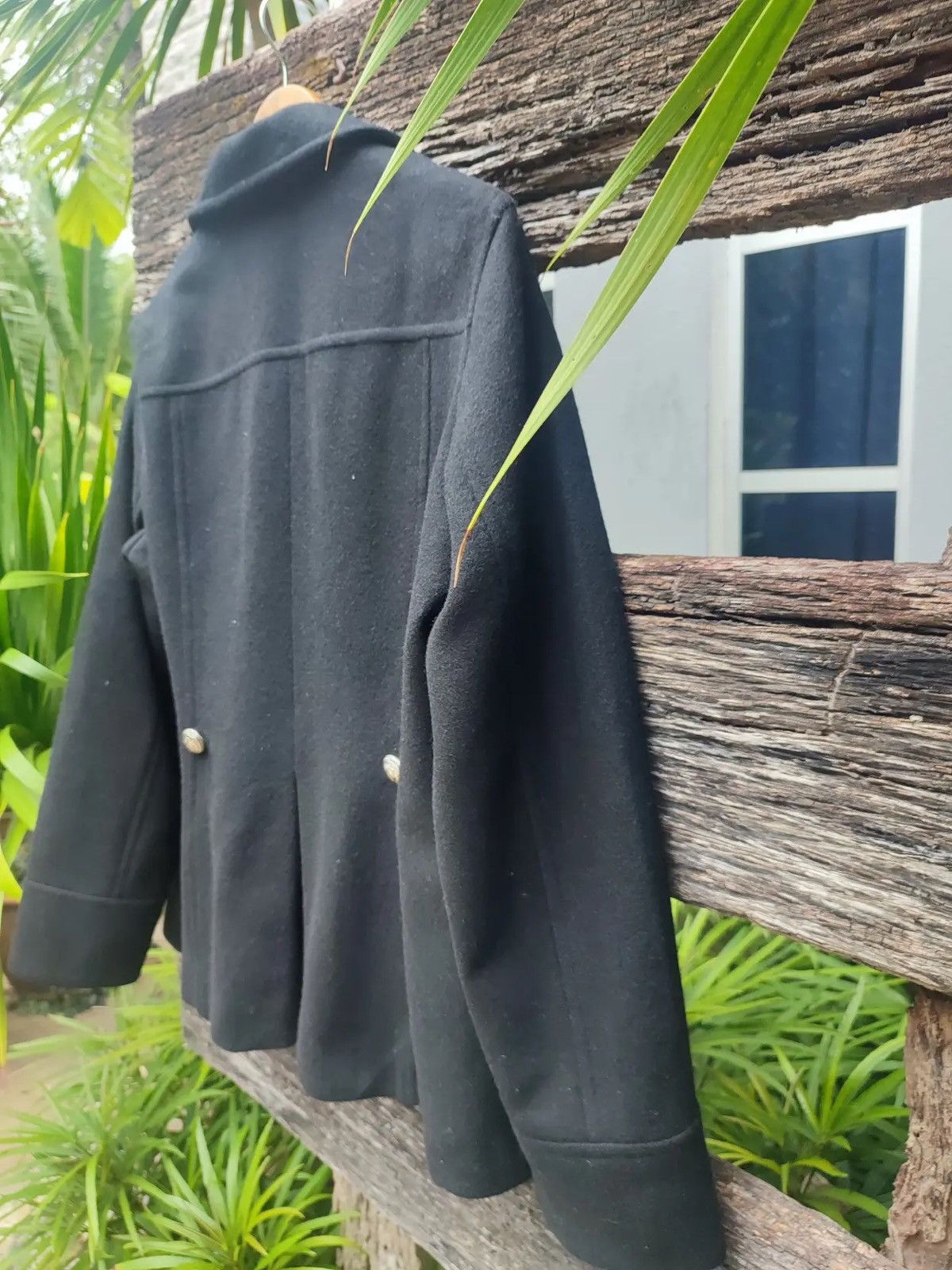 Michel Klein a.v.v Michel Klein Paris Wool Pea Coat (Vintage, Size 36R) Size M / US 6-8 / IT 42-44 - 11 Thumbnail
