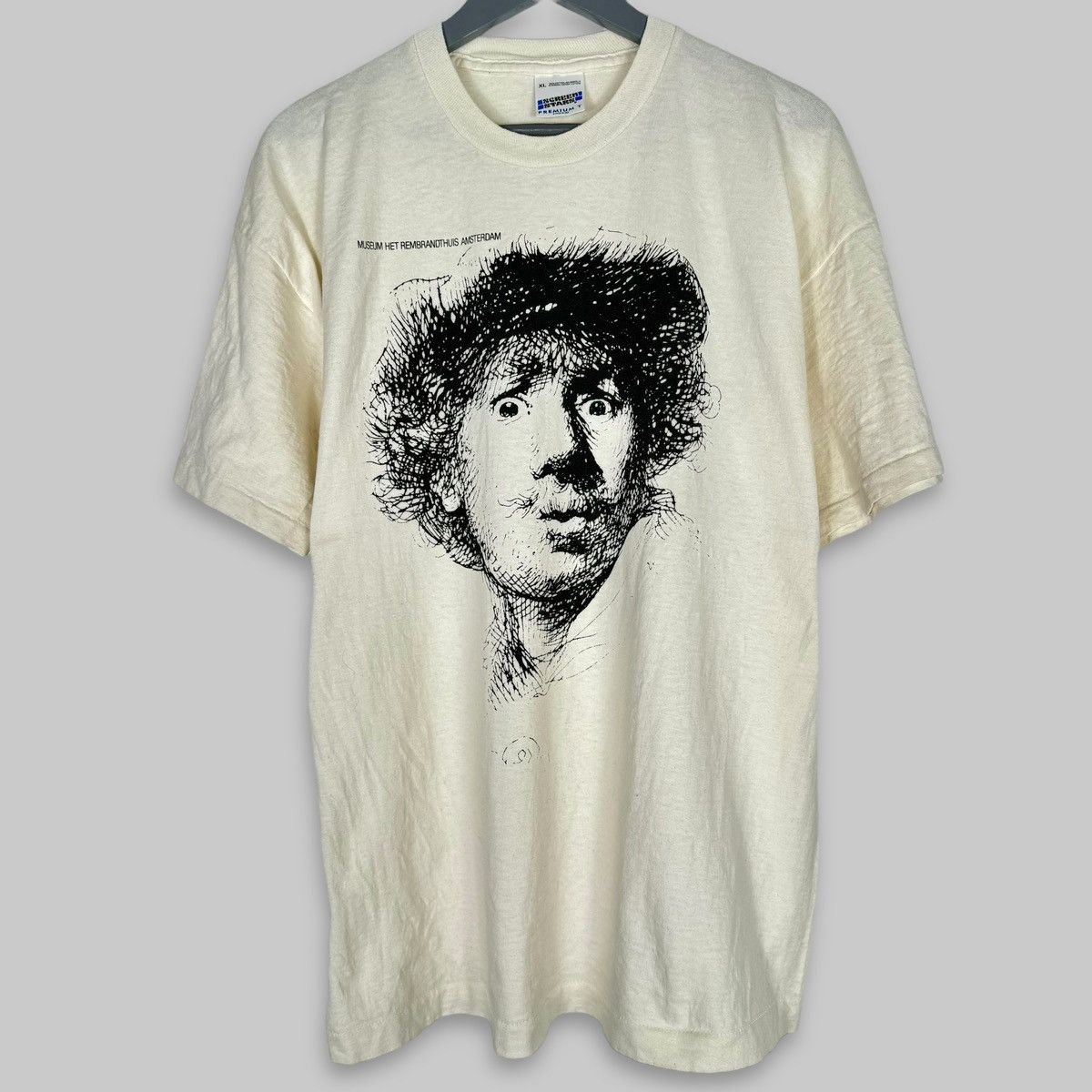 Vintage 90s Rembrandt Amsterdam Screen Stars Art T Shirt