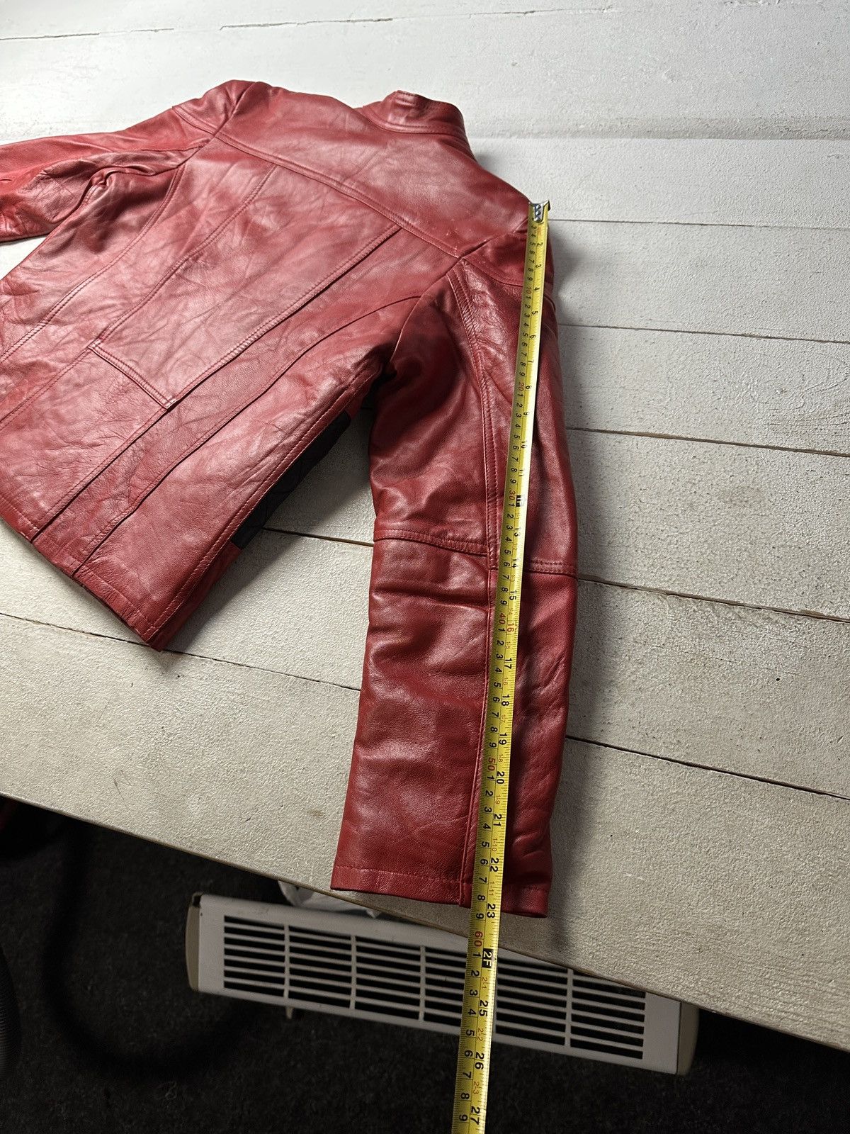 Other 🚨Y2K RICK OWENS TYPE DIRTY SLIM FIT ZIP LEATHER JACKET Size M / US 6-8 / IT 42-44 - 20 Thumbnail