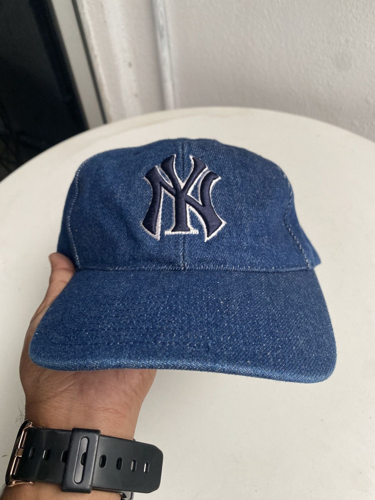 MLB × New York Yankees × Vintage Vintage New York Yankees Denim 90s Size 30 - 2 Thumbnail