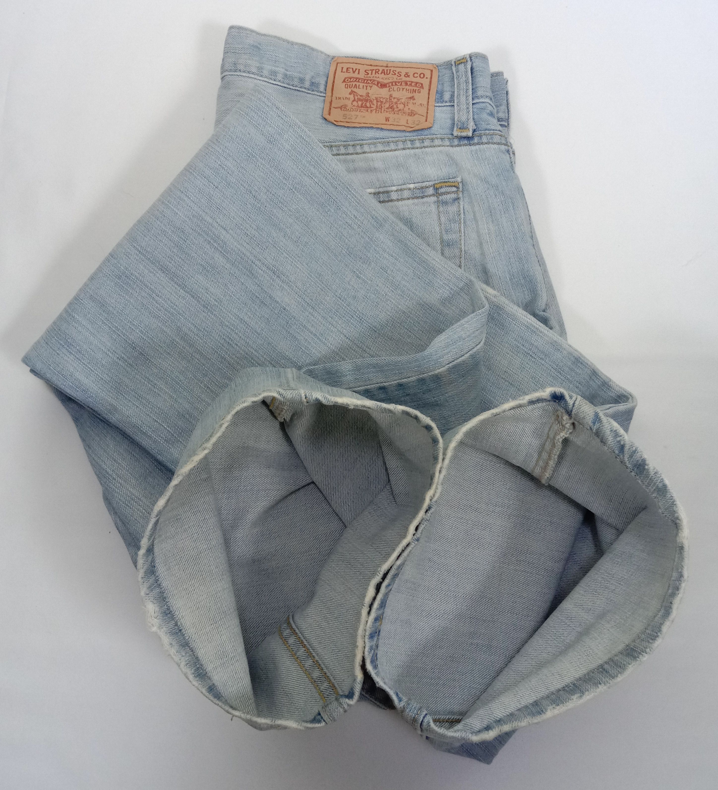 Levi's Vintage Levi's 527 Flare Jeans Light Wash Denim Size US 32 / EU 48 - 15 Thumbnail