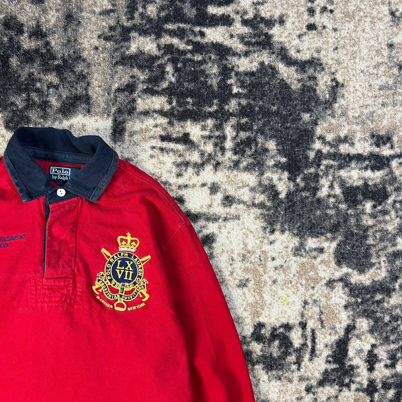 Polo Ralph Lauren Big Logo Vintage Y2K Rugby Long Sleeve