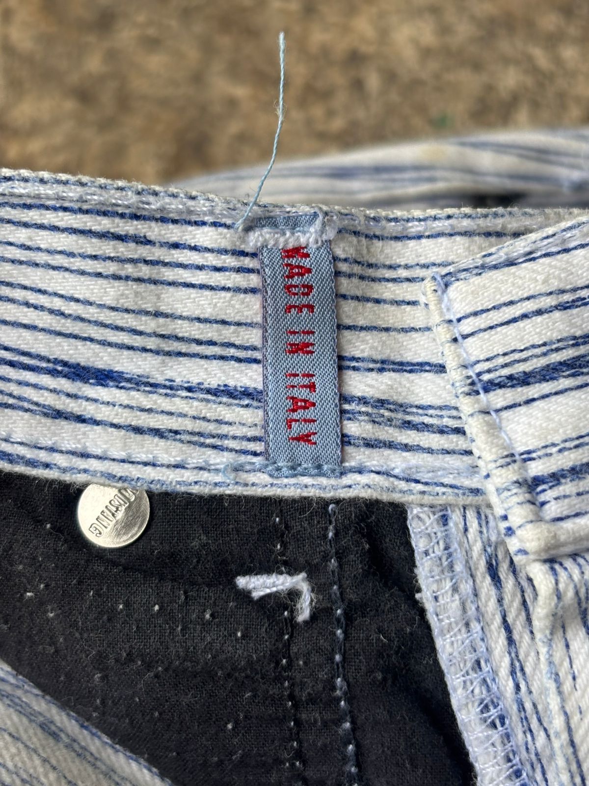 Walter Van Beirendonck W&LT SS1998 'Fetish For Beauty' Pen Denim Jeans Size US 27 - 7 Thumbnail