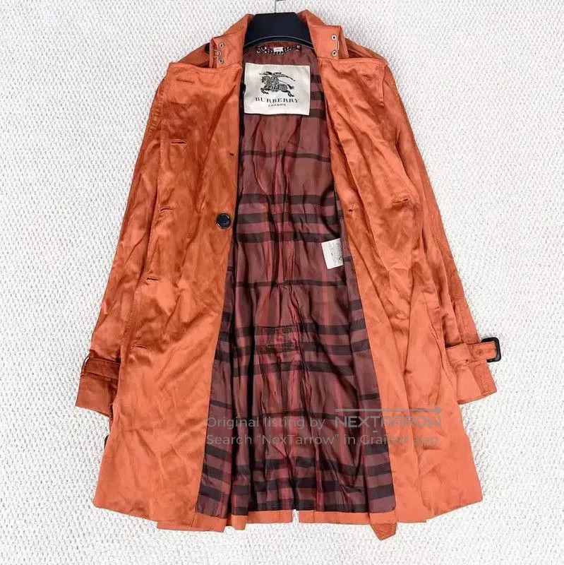 Burberry Burberry Autumn Khaki Long Trench Coat for Women. Size S / US 4 / IT 40 - 4 Thumbnail