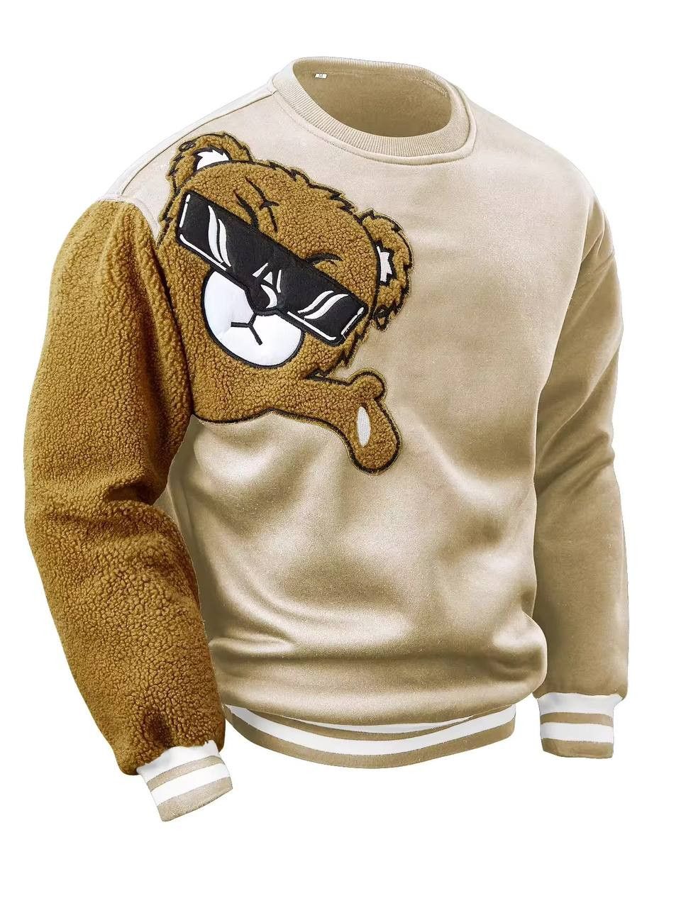 Japanese Brand × Vintage fur sleeve sweatshirt with bear style Size US L / EU 52-54 / 3 - 3 Thumbnail