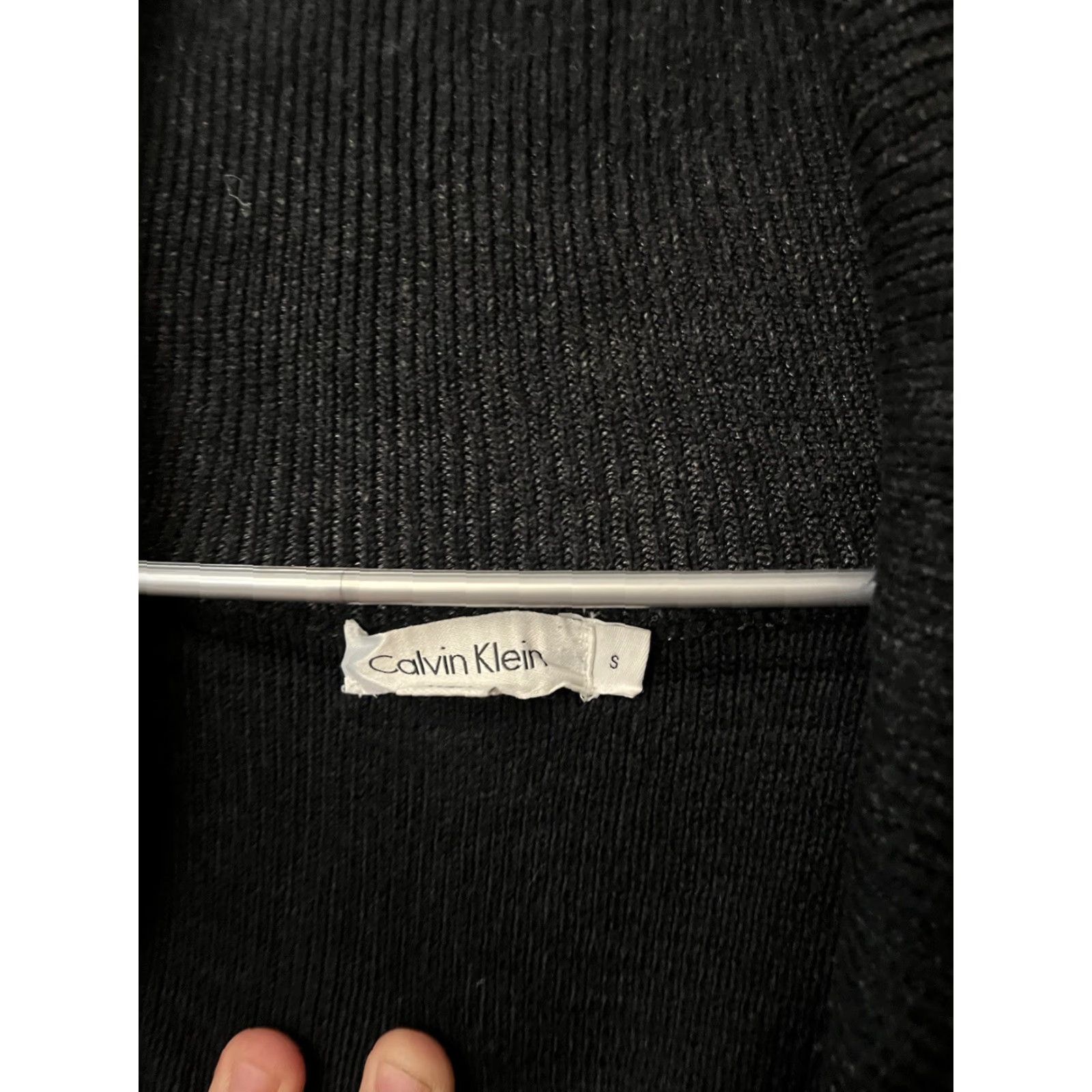 Calvin Klein Calvin Klein Men's Colorblock Shawl Collar Cardigan Gunmetal Gray S Size US S / EU 44-46 / 1 - 3 Thumbnail