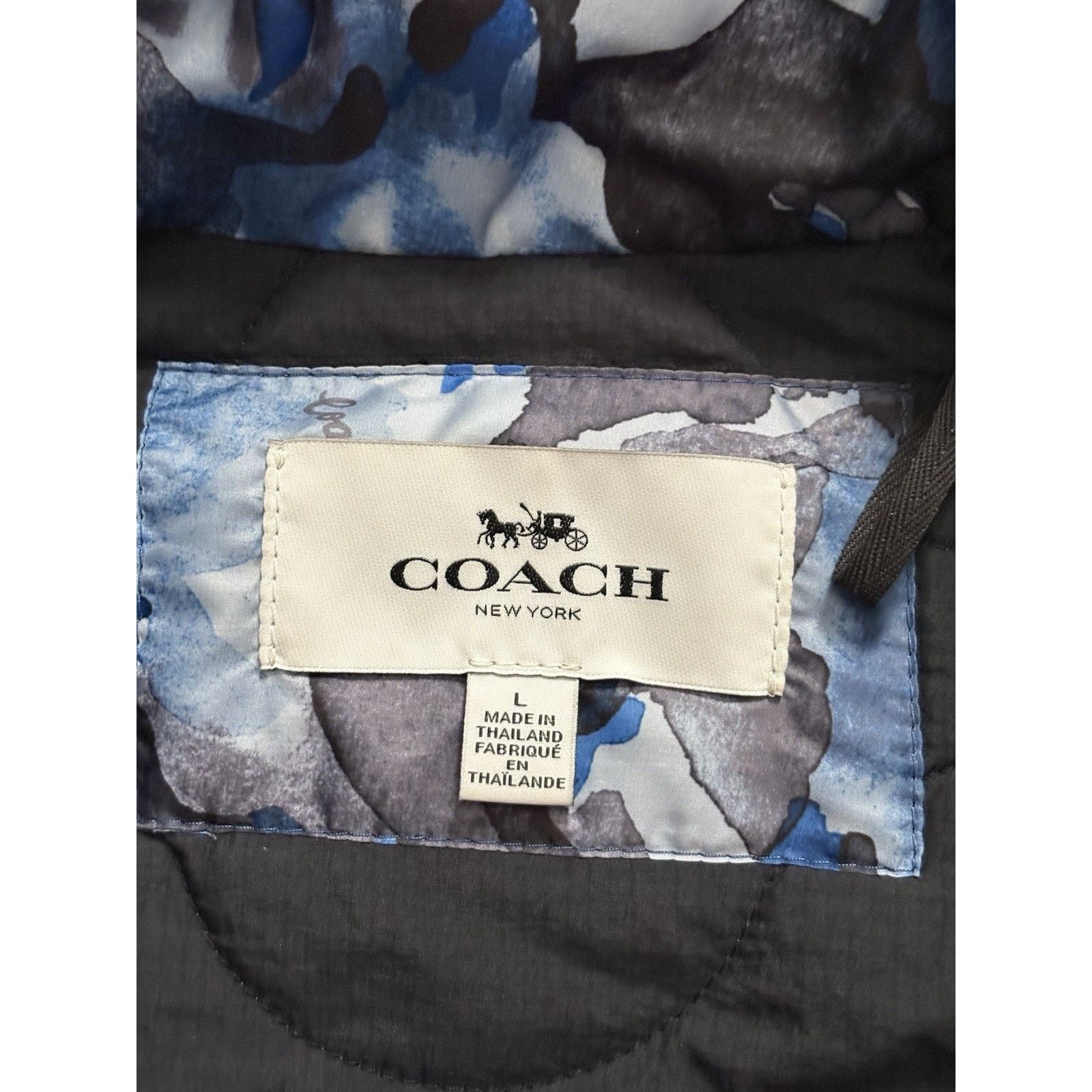 Coach Coach Quilted Men's Blue Camo Vest Size L Large Lightweight Size US L / EU 52-54 / 3 - 10 Thumbnail
