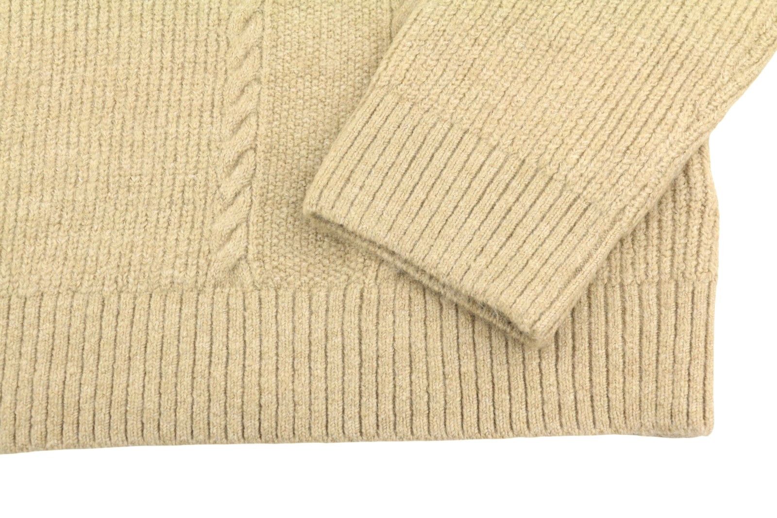 Tommy Hilfiger SLIM CABLE KNIT XL Gentle Gold Brown Jumper 87379 Size US XL / EU 56 / 4 - 5 Thumbnail