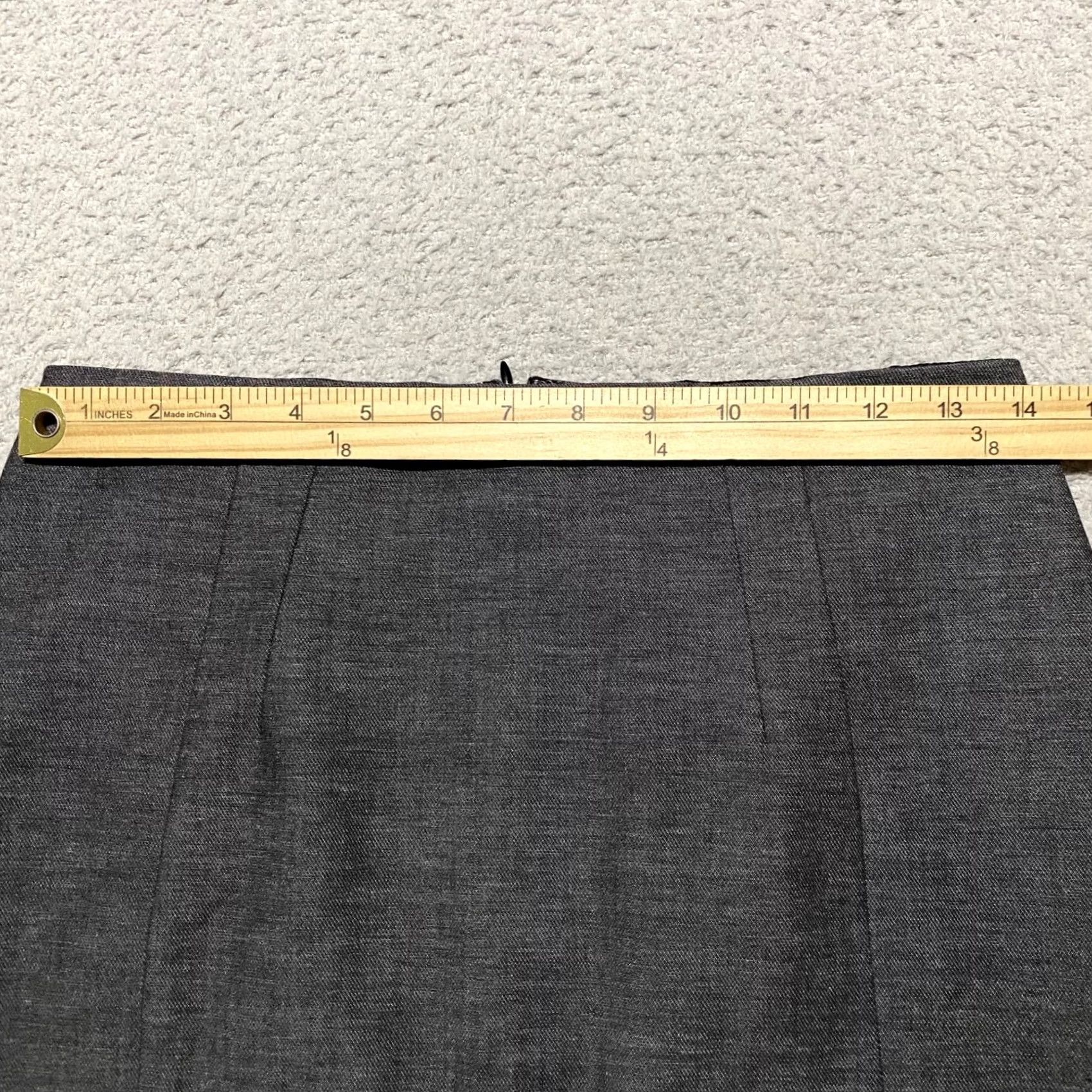 Express Express Skirt 6 Gray Pencil Straight Lined Pockets Zip Business Casual Formal 6 Size 28" / US 6 / IT 42 - 3 Thumbnail