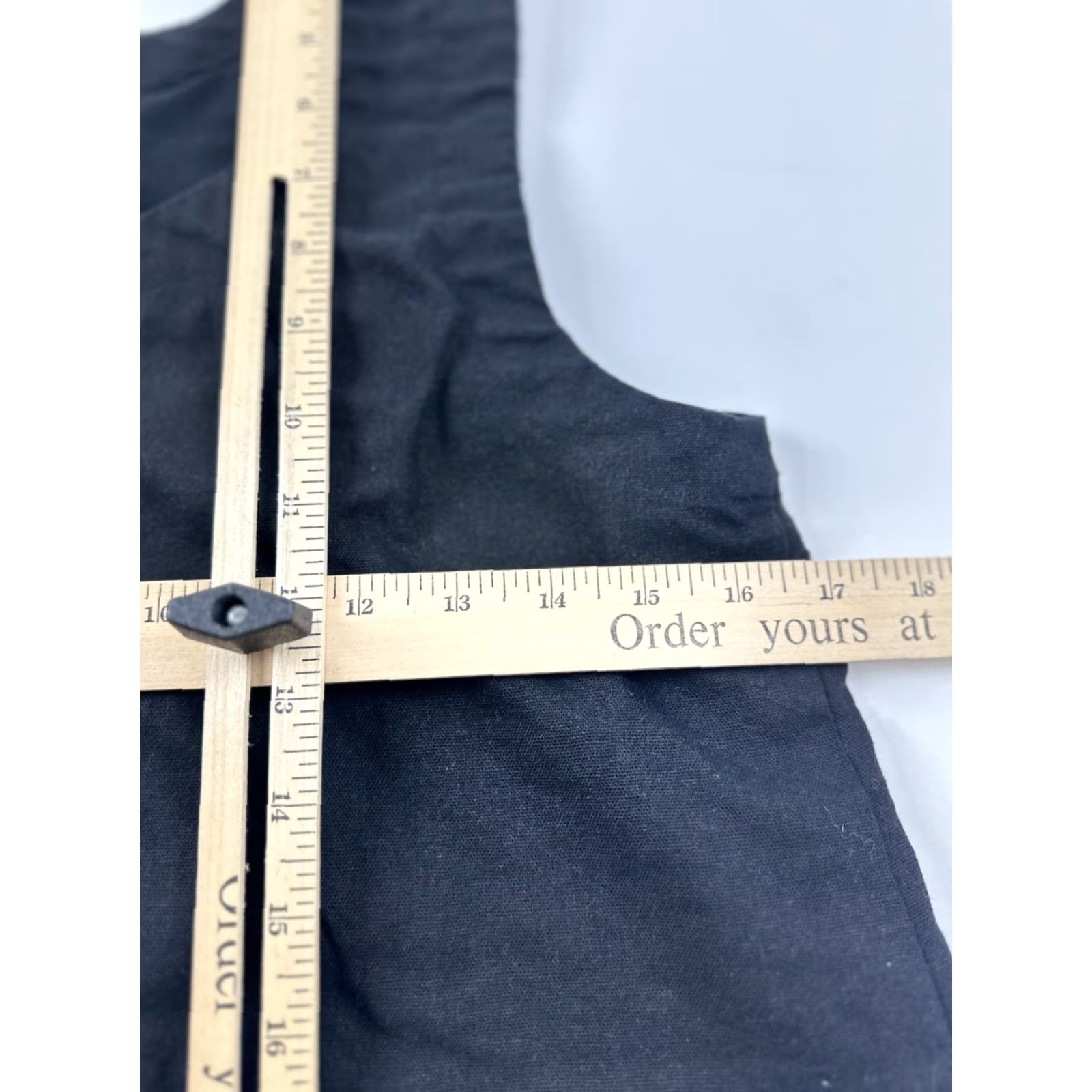 Vintage Stitch & Feather Dress Women’s M Medium Sleeveless Pocket Knee-Length Shift Black Ruffle Party Cocktail Linen Viscose Size M / US 6-8 / IT 42-44 - 8 Thumbnail