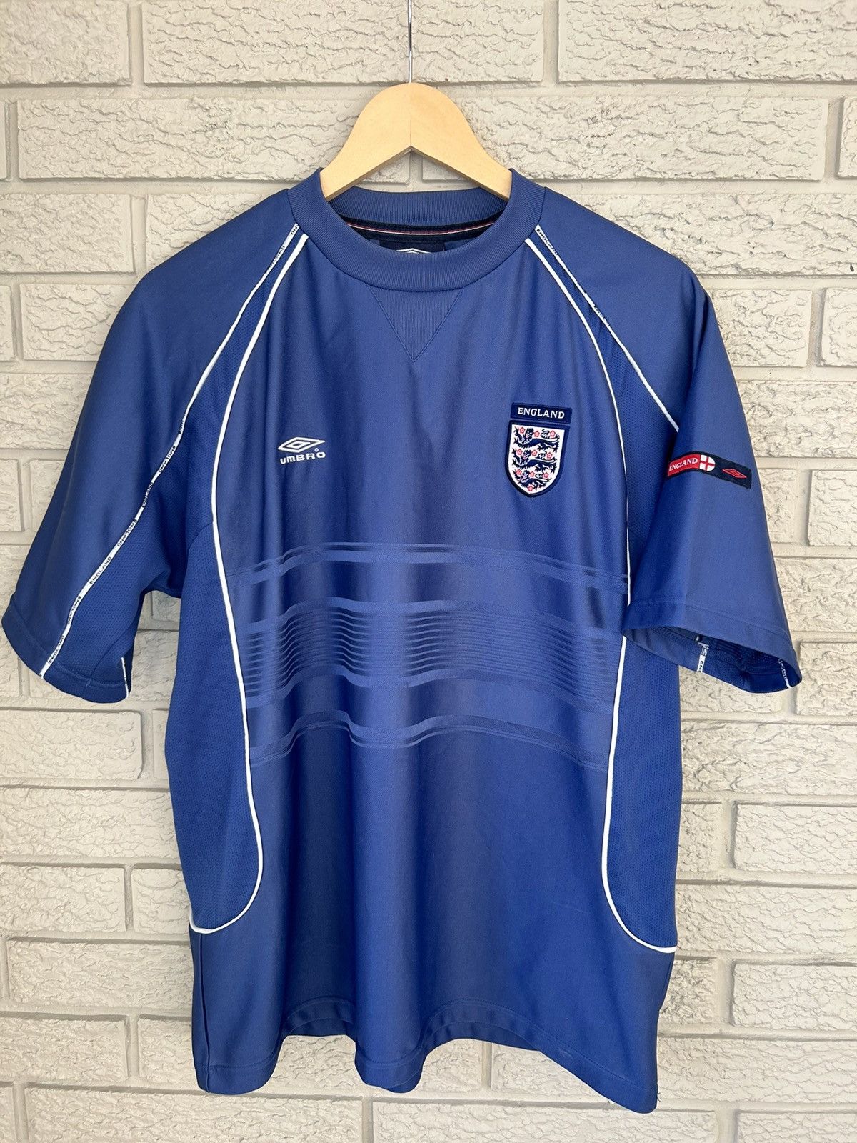 Umbro × Vintage Vintage 1999 Umbro England National Team Soccer Jersey Size US L / EU 52-54 / 3 - 1 Thumbnail
