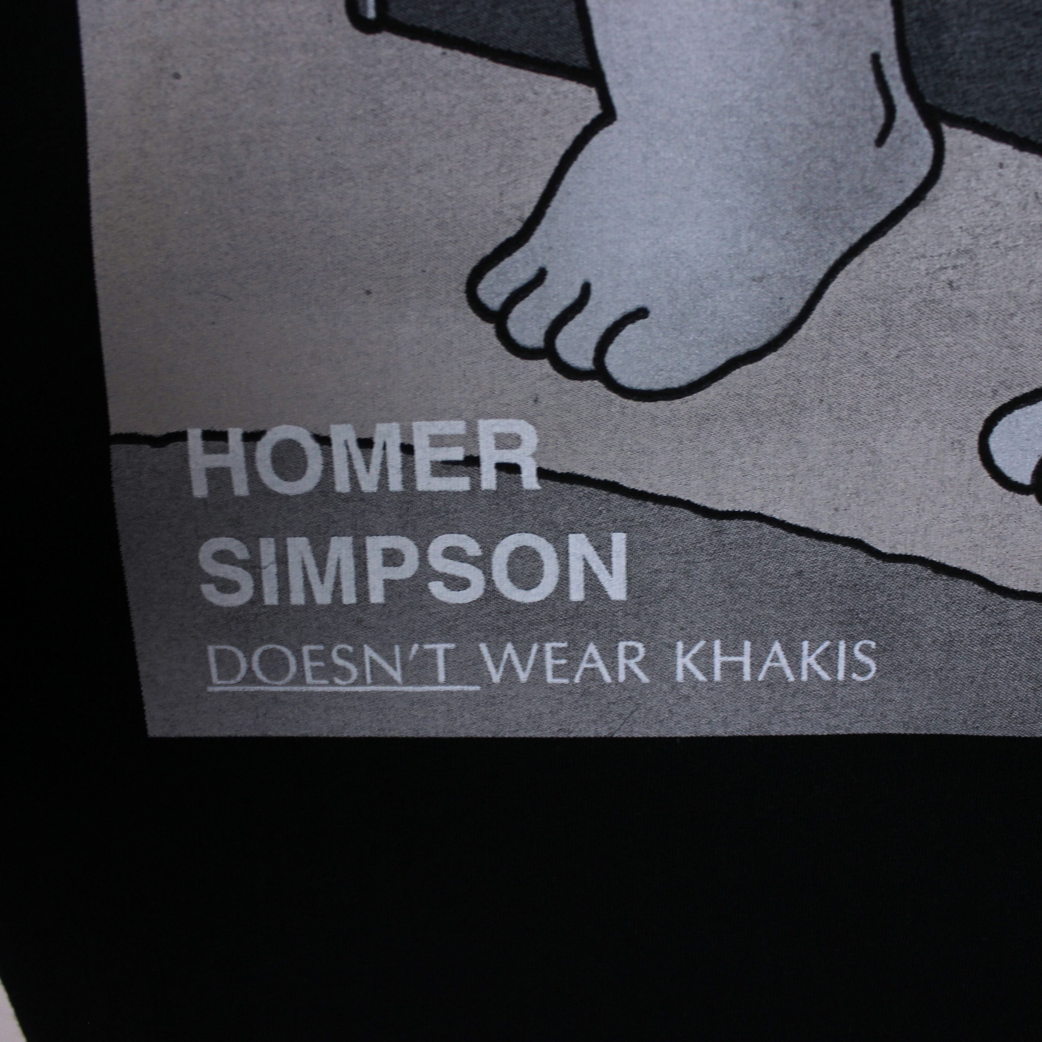 The Simpsons The Simpsons t shirt Homer 1995 USA DOESN'T WEAR KHAKIS Size US XL / EU 56 / 4 - 4 Thumbnail