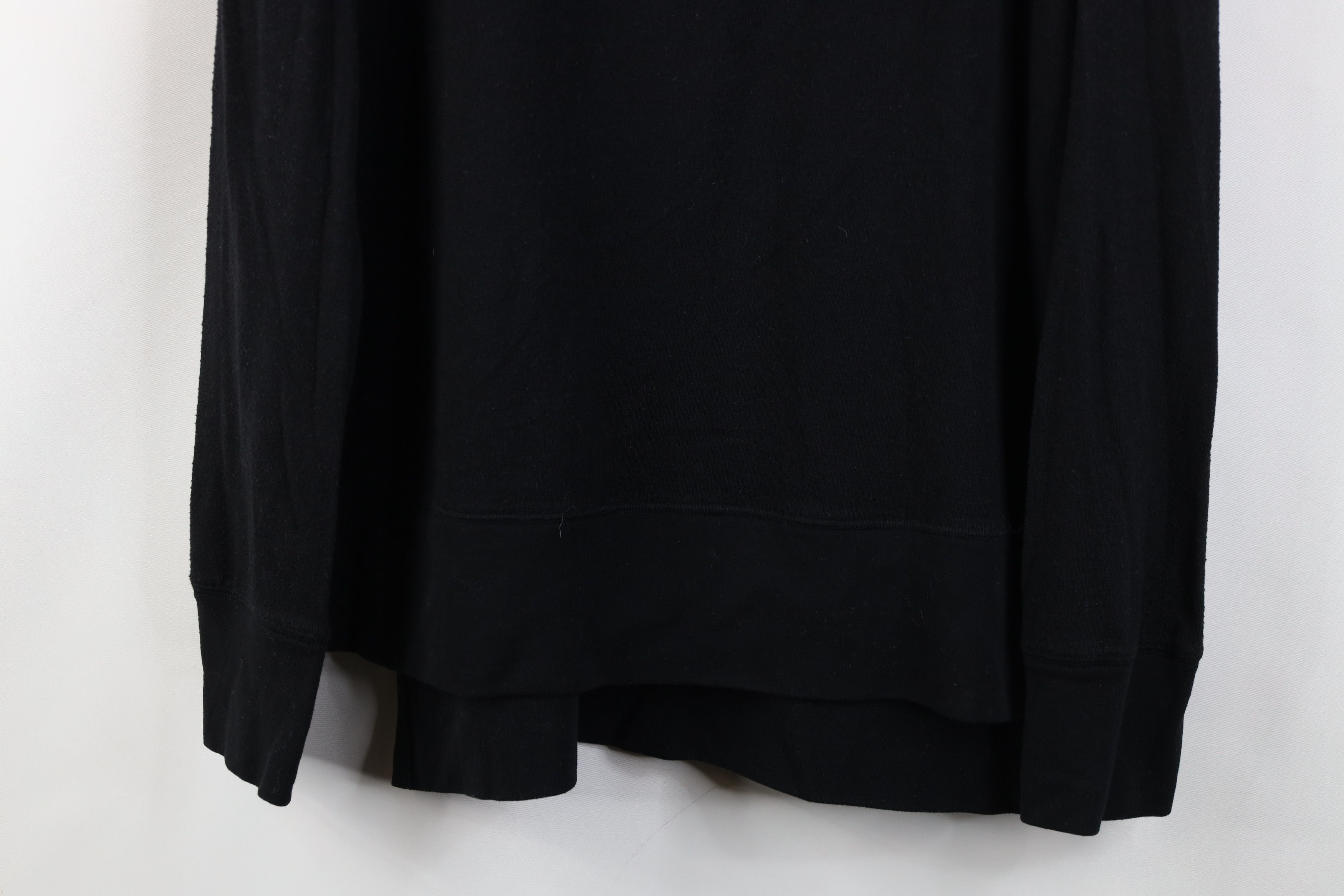 Alo Alo Yoga Ribbed Knit Long Sleeve T-Shirt Black Stretch Size L / US 10 / IT 46 - 3 Thumbnail