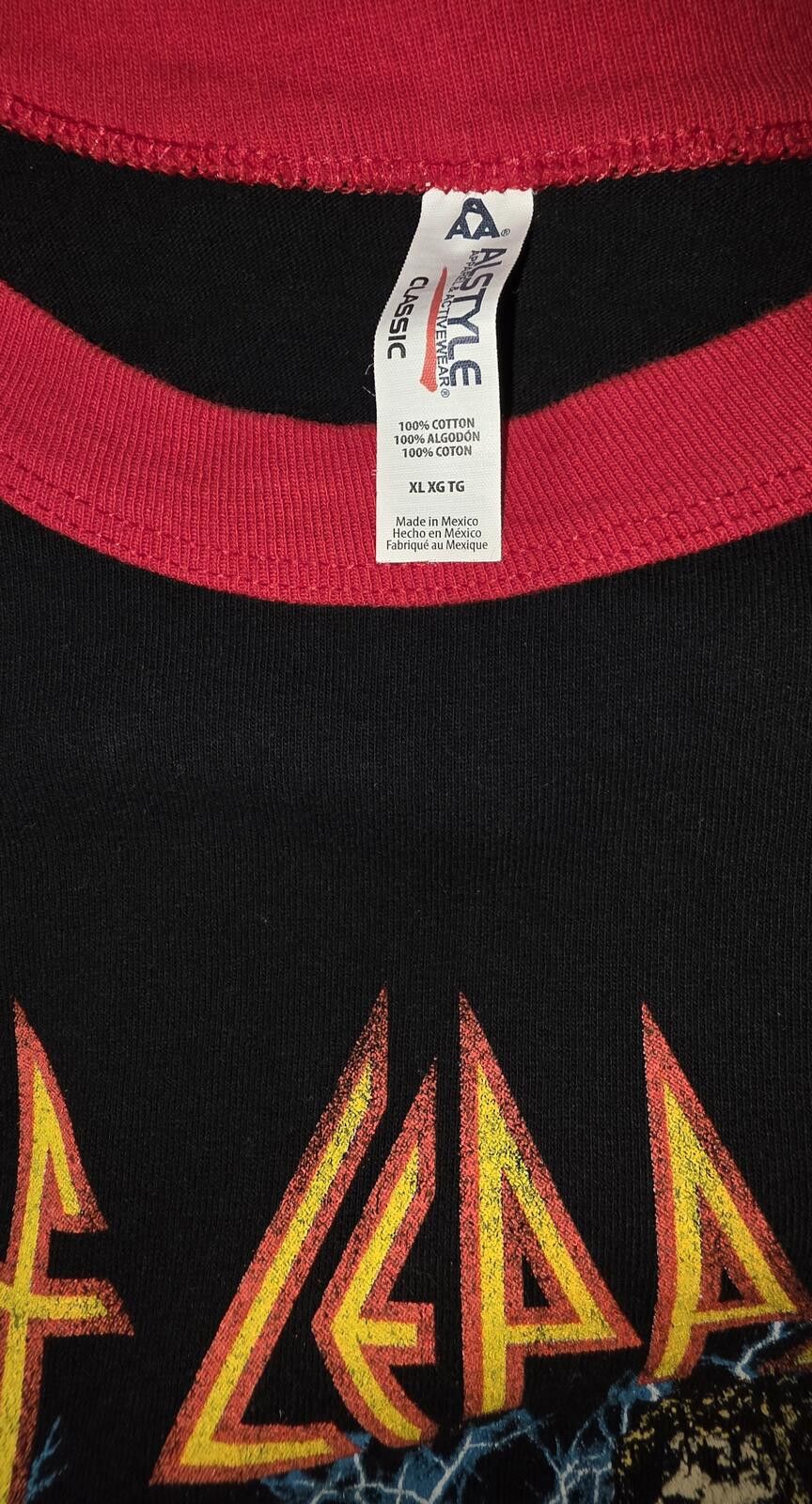 Def Leppard Def Leppard Tour 2018 Raglan Sleeve T-Shirt Size US M / EU 48-50 / 2 - 4 Thumbnail