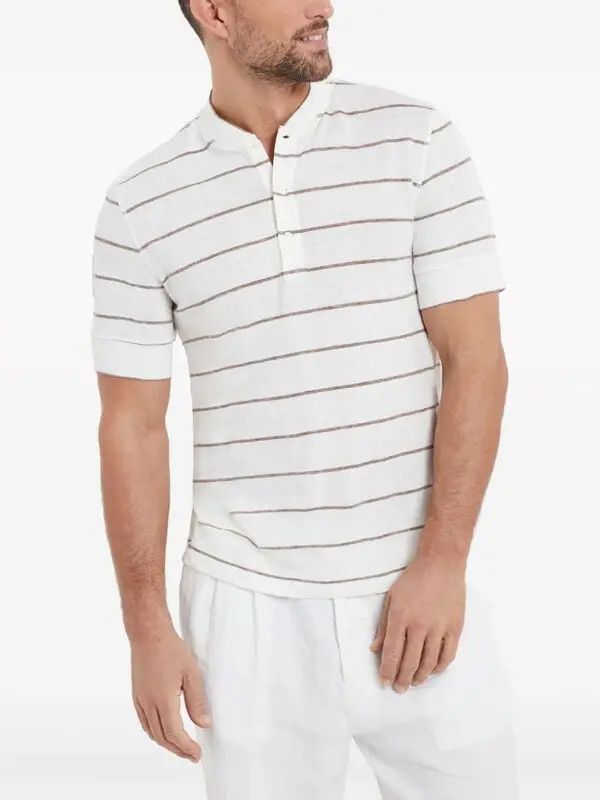 Brunello Cucinelli o1la1rc1a0425 T-Shirt in White Size US S / EU 44-46 / 1 - 2 Thumbnail