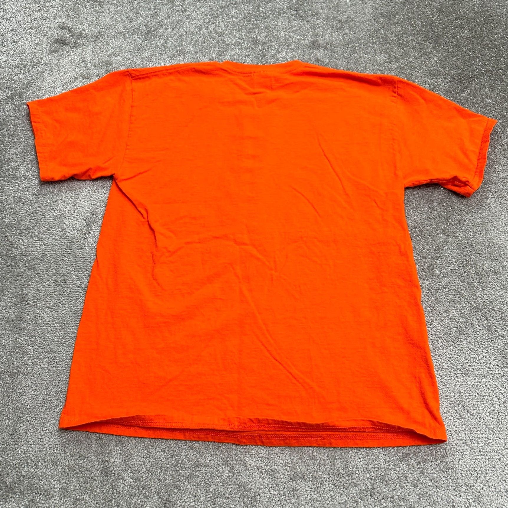 Gildan Gildan Ultra Cotton T-Shirt Mens Large Orange Crew Neck Short Sleeve Casual Tee Size US L / EU 52-54 / 3 - 2 Thumbnail