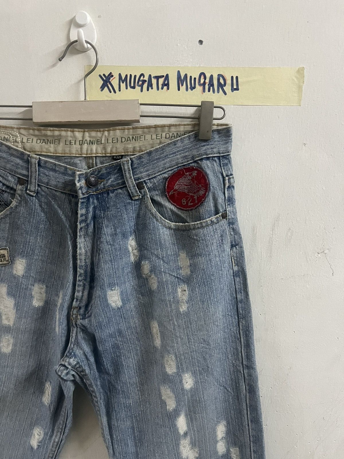 If Six Was Nine × Japanese Brand × Vintage THRASHED DISTRESSED DENIM PANT Size US 30 / EU 46 - 2 Thumbnail