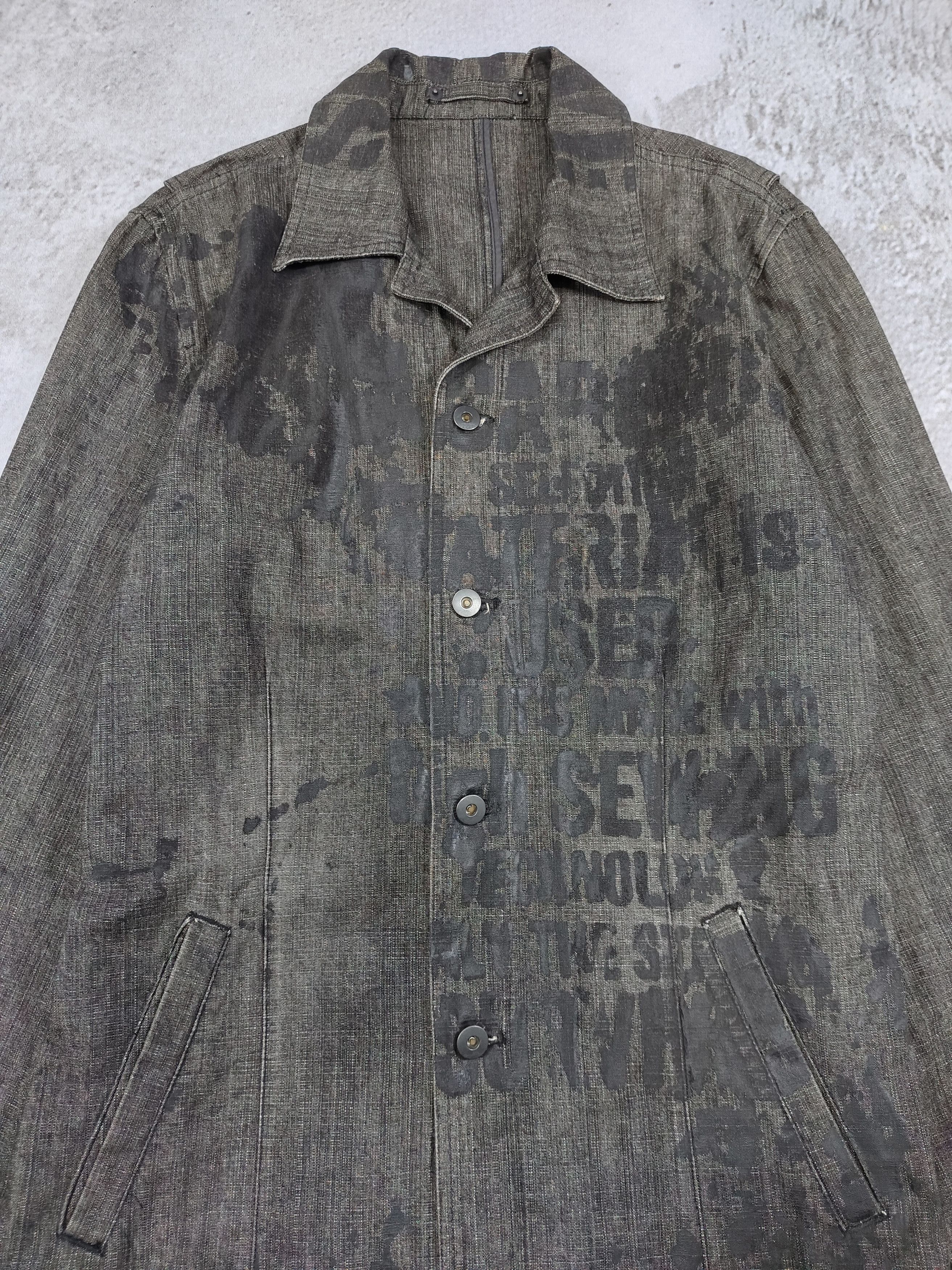 In The Attic In The Attic- Industrial Text Graphic Military Work Jacket Size US M / EU 48-50 / 2 - 4 Thumbnail