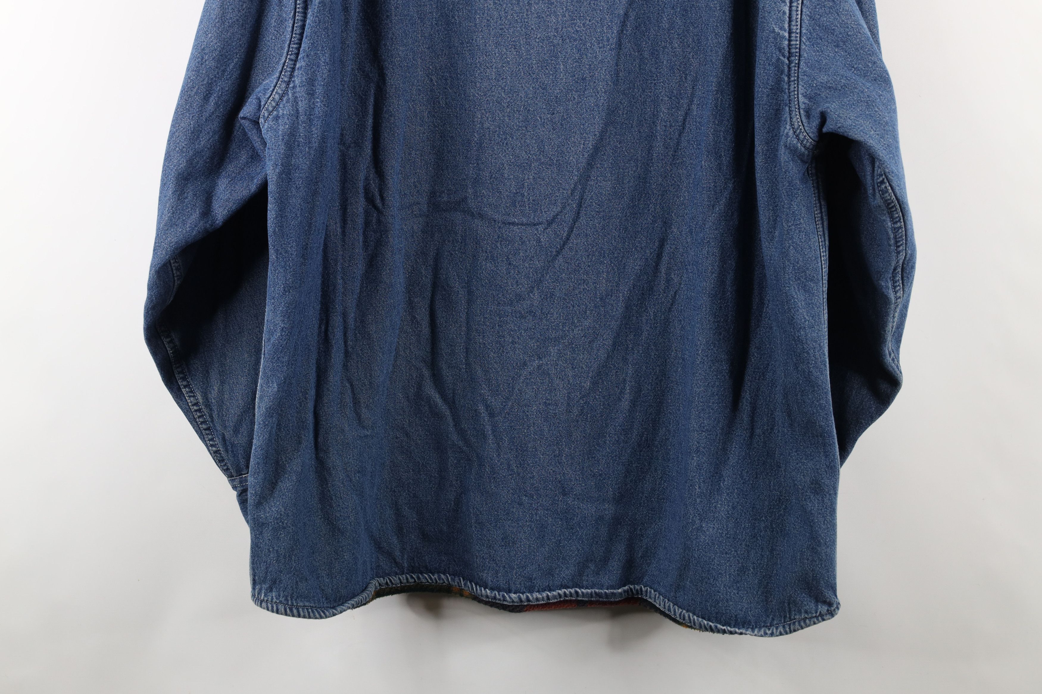 Vintage Vintage 90s Streetwear Jean Button Shirt Jacket Jac Shirt Size US L / EU 52-54 / 3 - 14 Thumbnail