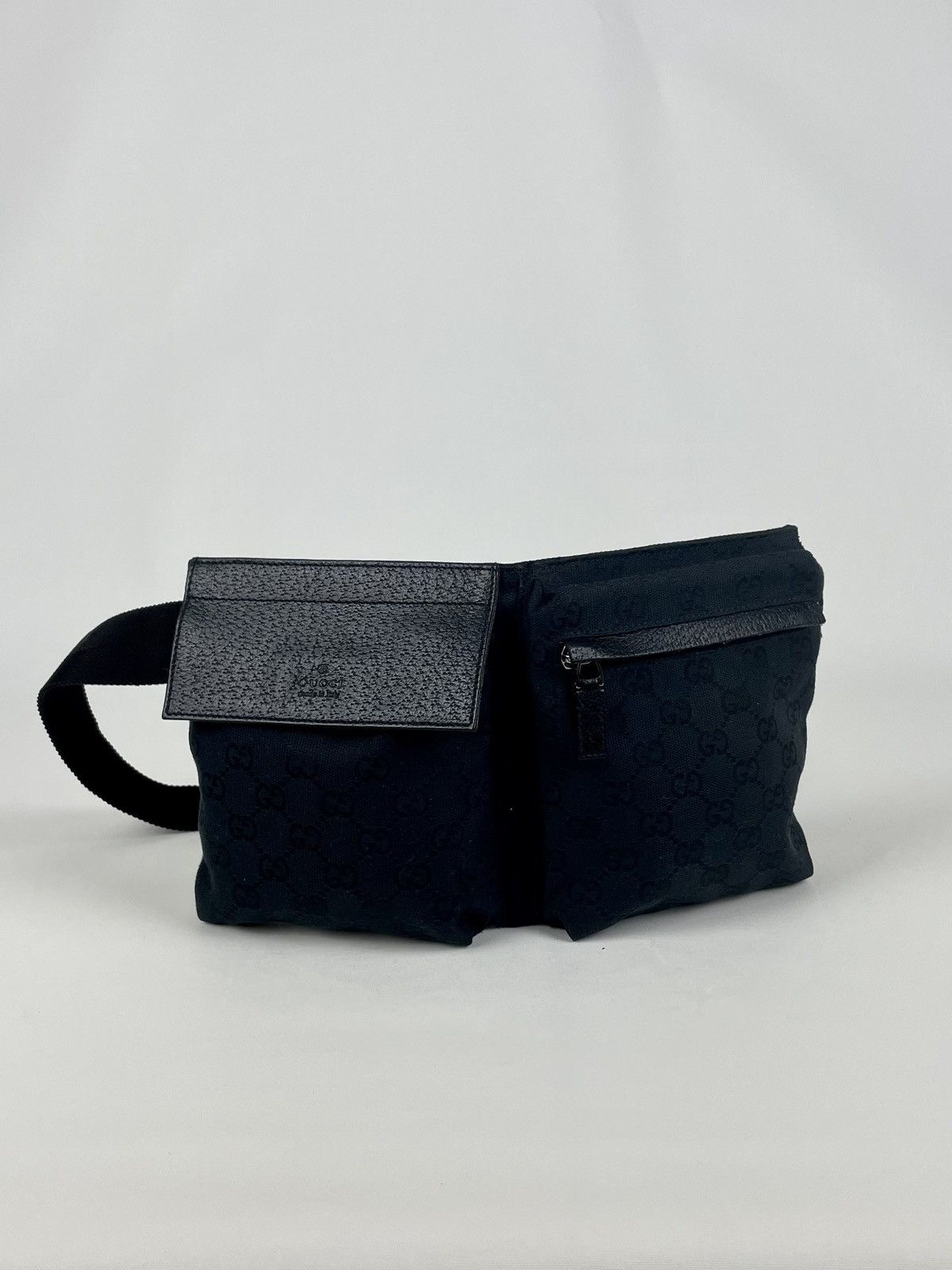 Gucci Gucci beltbag in Black canvas Size ONE SIZE - 1 Thumbnail