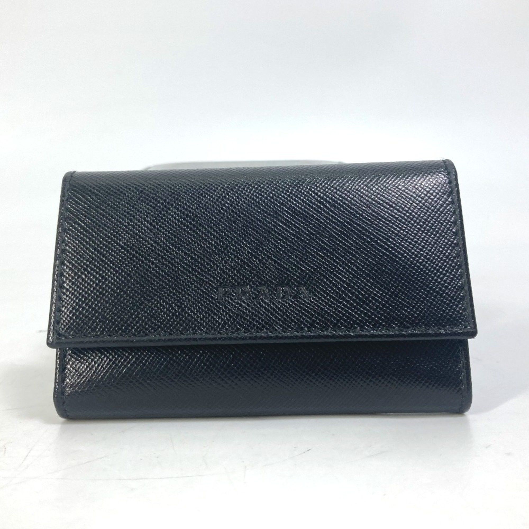Prada PRADA M25U key 6-Ring Key Case Black Size ONE SIZE - 1 Thumbnail