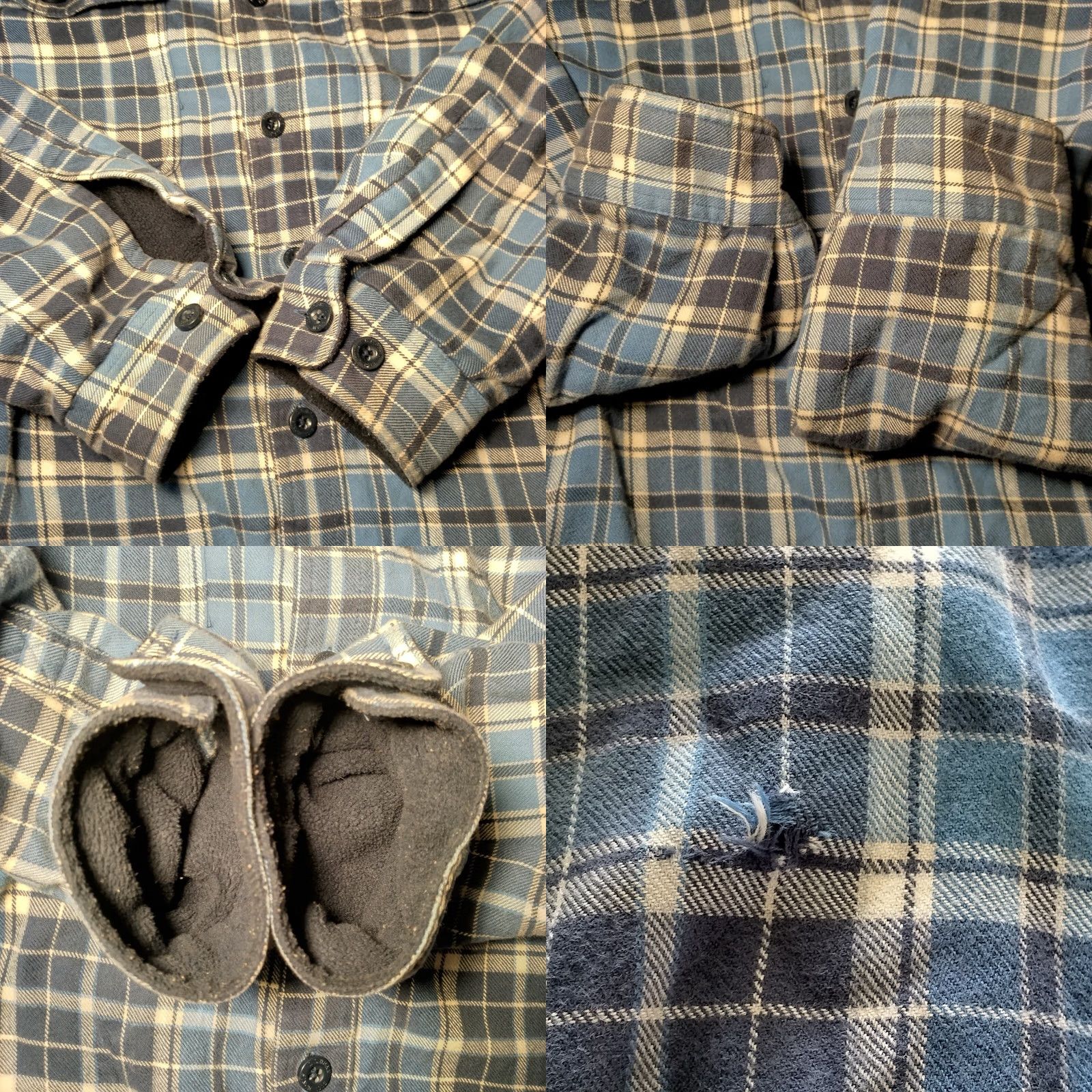 Vintage L.L. Bean Shacket Shirt Jacket M Blue Plaid Flannel Fleece Lined Work Button-Up Casual Size US M / EU 48-50 / 2 - 9 Thumbnail
