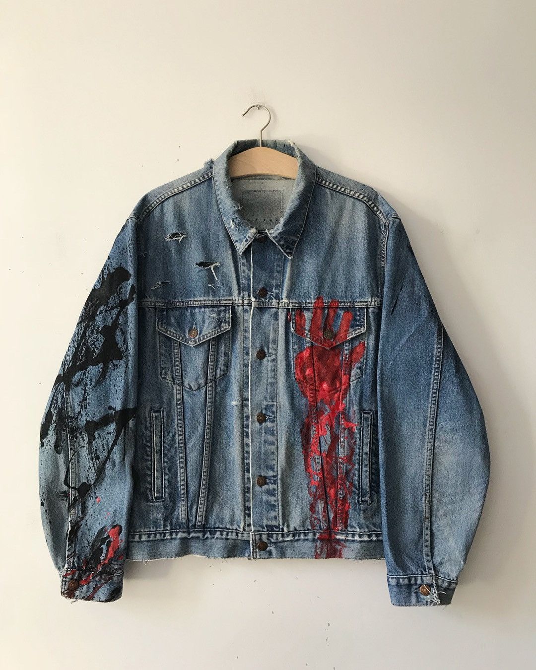 Levi's Vintage Clothing × Vintage XXXTentacion jacket size S Custom levis Jacket Size US S / EU 44-46 / 1 - 2 Thumbnail
