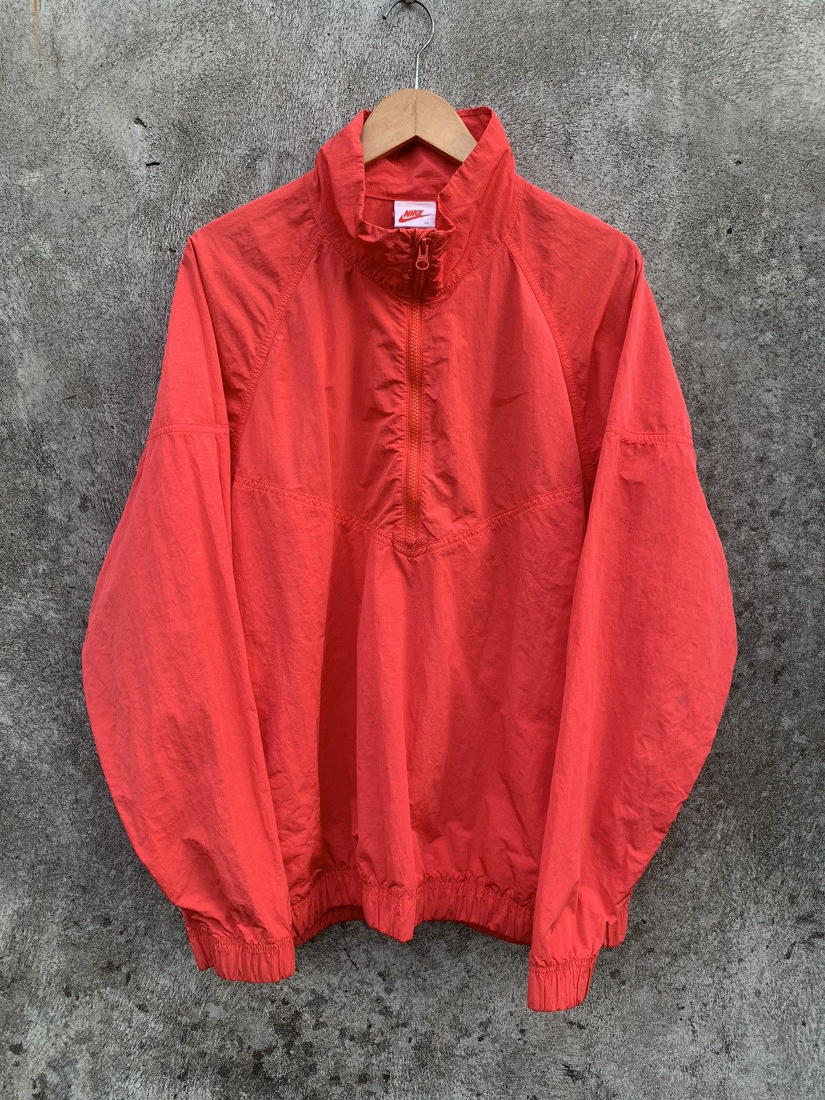 image of Nike Windrunner Halfzip Jacket in Habanero Red, Men's (Size Large)