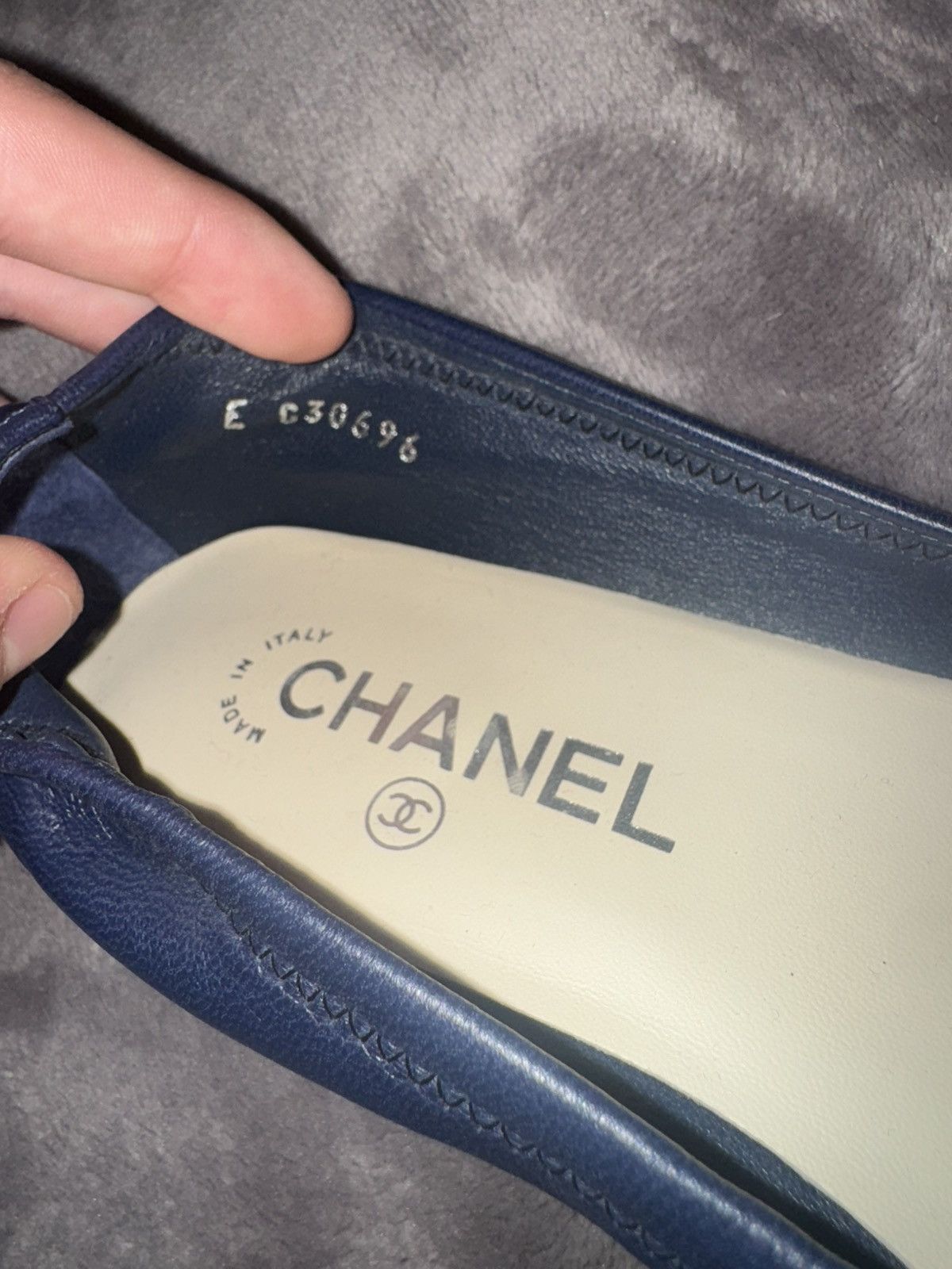 Chanel CHANEL Lambskin Cap Toe CC Ballerina Size US 8 / IT 38 - 5 Thumbnail