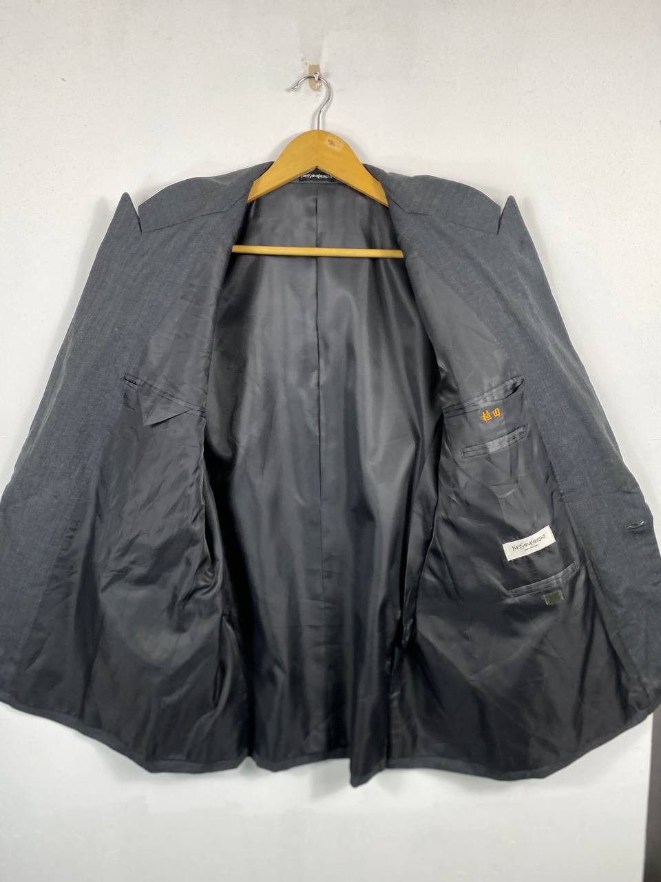 Designer × Yves Saint Laurent yves saint laurent wool blazzer nice design Size 46R - 5 Thumbnail
