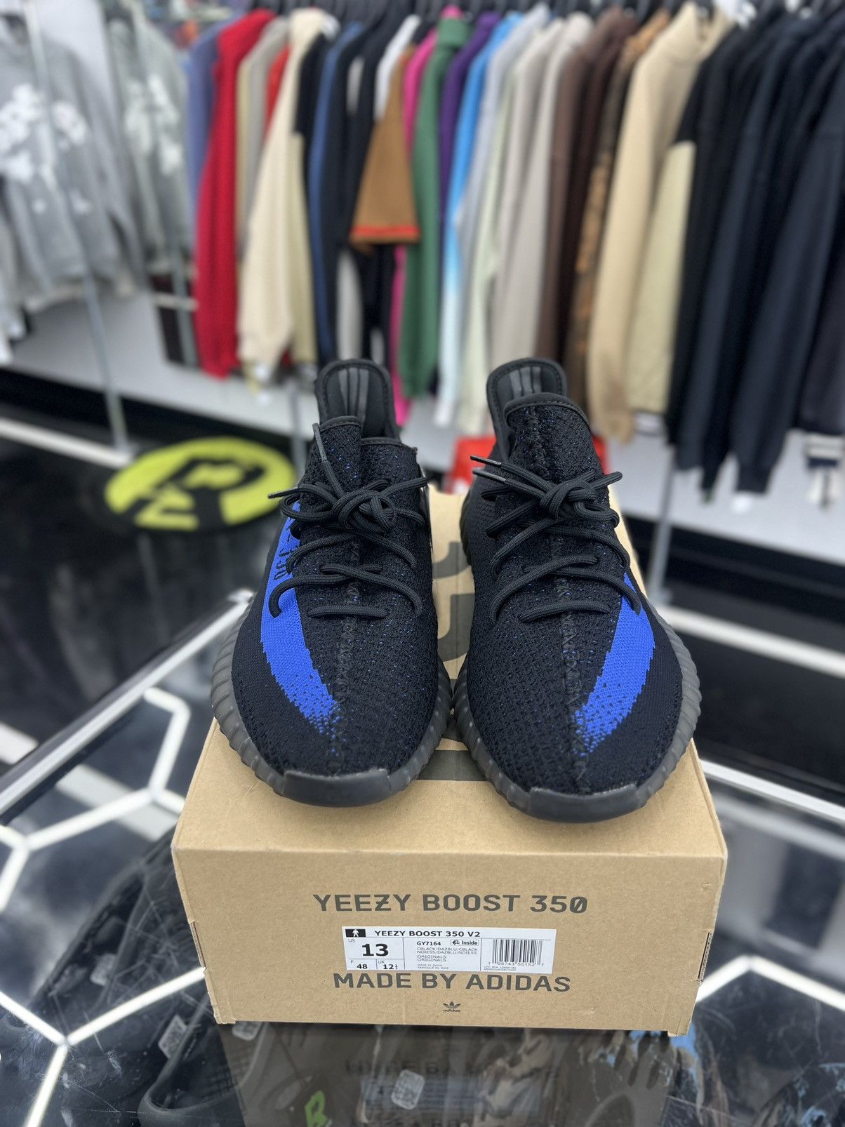 Adidas ADIDAS YEEZY BOOST 350 V2 DAZZLING BLUE Size US 13 / EU 46 - 4 Thumbnail