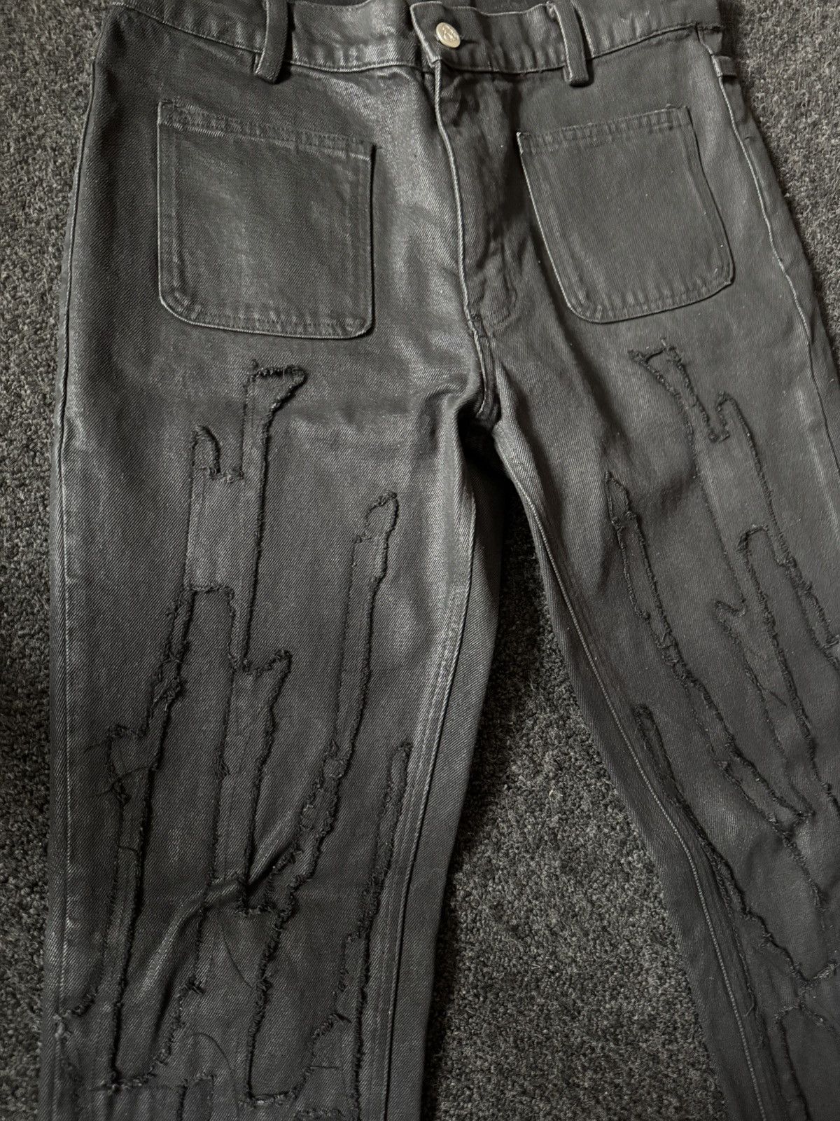 Other Quiroz Vein® Denim Wax Pants Size US 32 / EU 48 - 2 Thumbnail