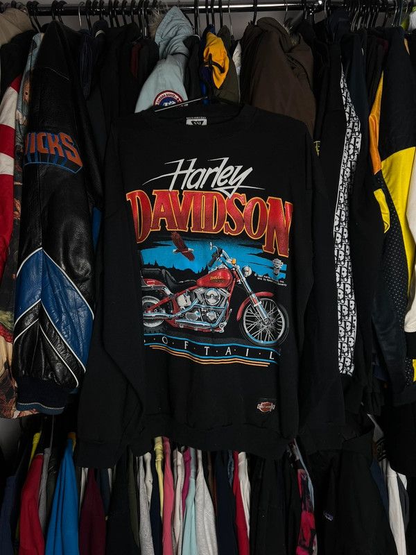 Harley Davidson Crewneck Harley Davidson 1987 XL rare vintage Size US XL / EU 56 / 4 - 1 Thumbnail