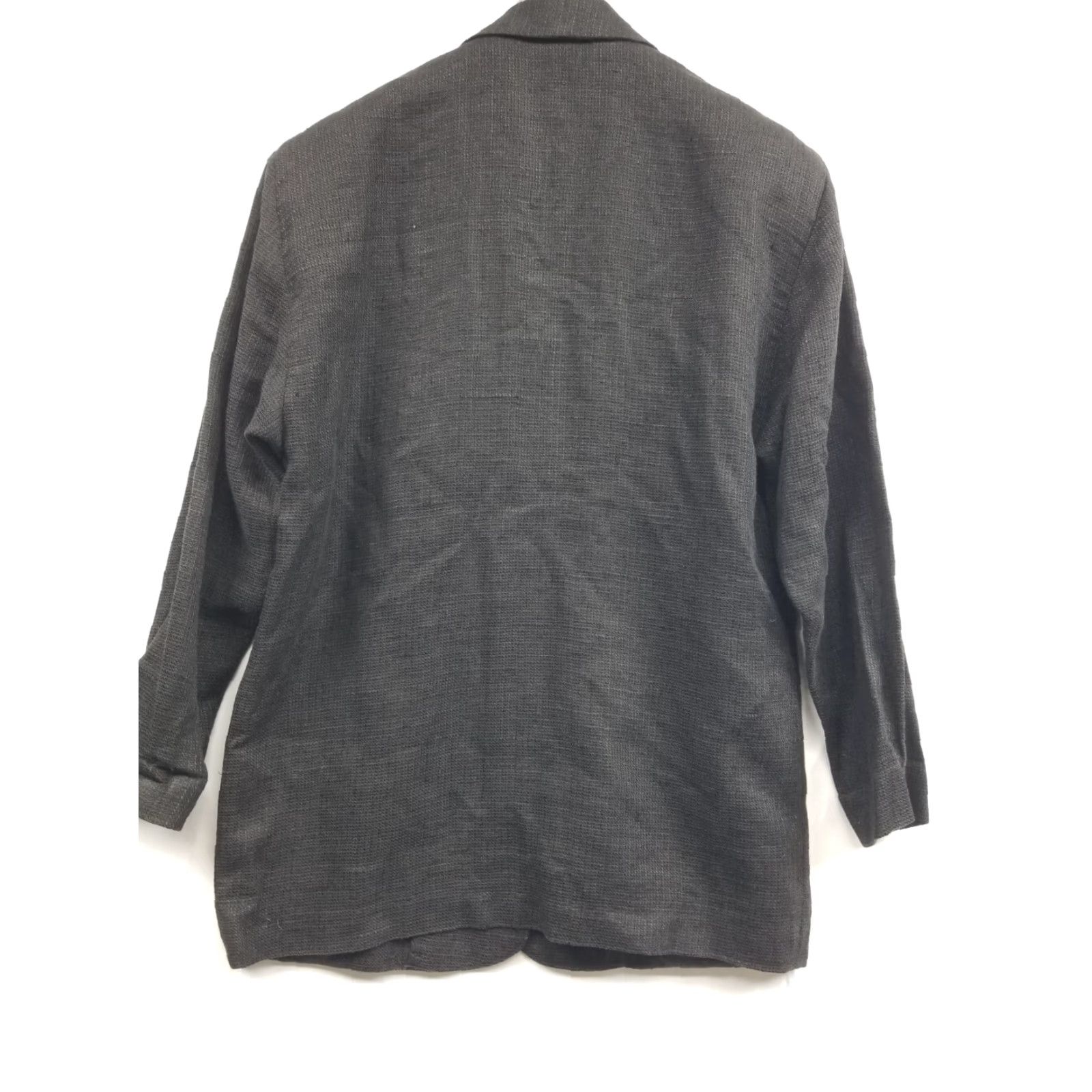 Liz Claiborne Liz Claiborne Collection Blazer Shirt Women S Black Linen Blend Blazer Basic Jacket Small Size S / US 4 / IT 40 - 2 Thumbnail