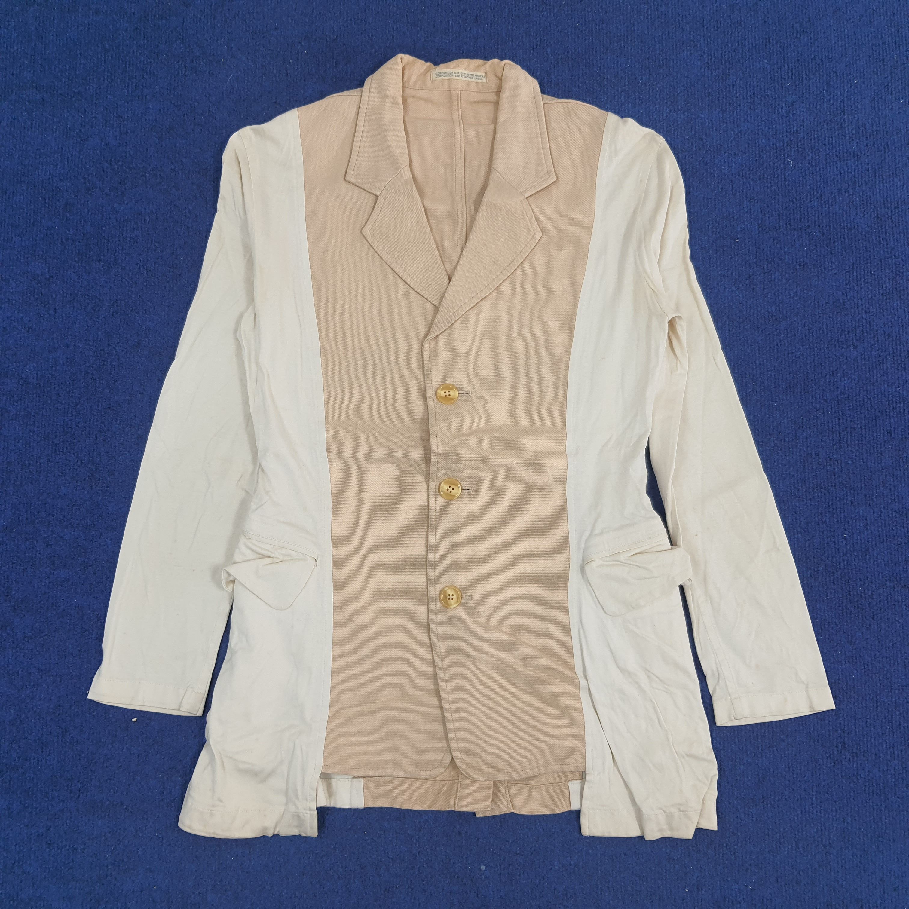 Japanese Brand × Vintage × Yohji Yamamoto Vintage Yohji Yamamoto Japanese 3 Button Coat Jacket Size US XS / EU 42 / 0 - 1 Thumbnail