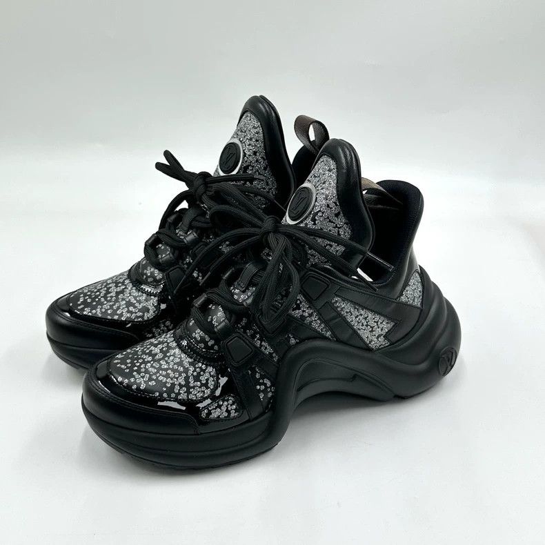 Louis Vuitton Louis Vuitton Black Gypsophila Arch Dad Shoes Size US 5 / IT 35 - 2 Thumbnail
