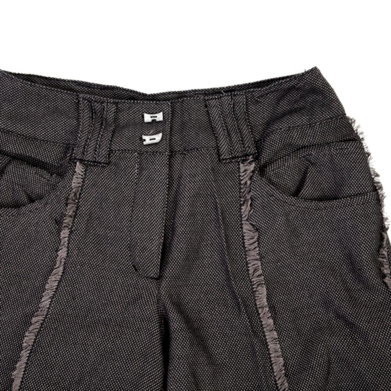 Designer × Vintage 00s NWT Biche De Bere raw distress edge handkerchief pants Size 33" - 4 Thumbnail