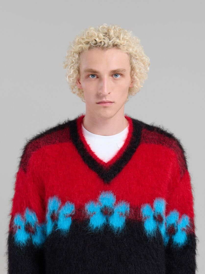 Marni oc11z0525 Mohair Jumper in Multicolor Size US XL / EU 56 / 4 - 5 Thumbnail