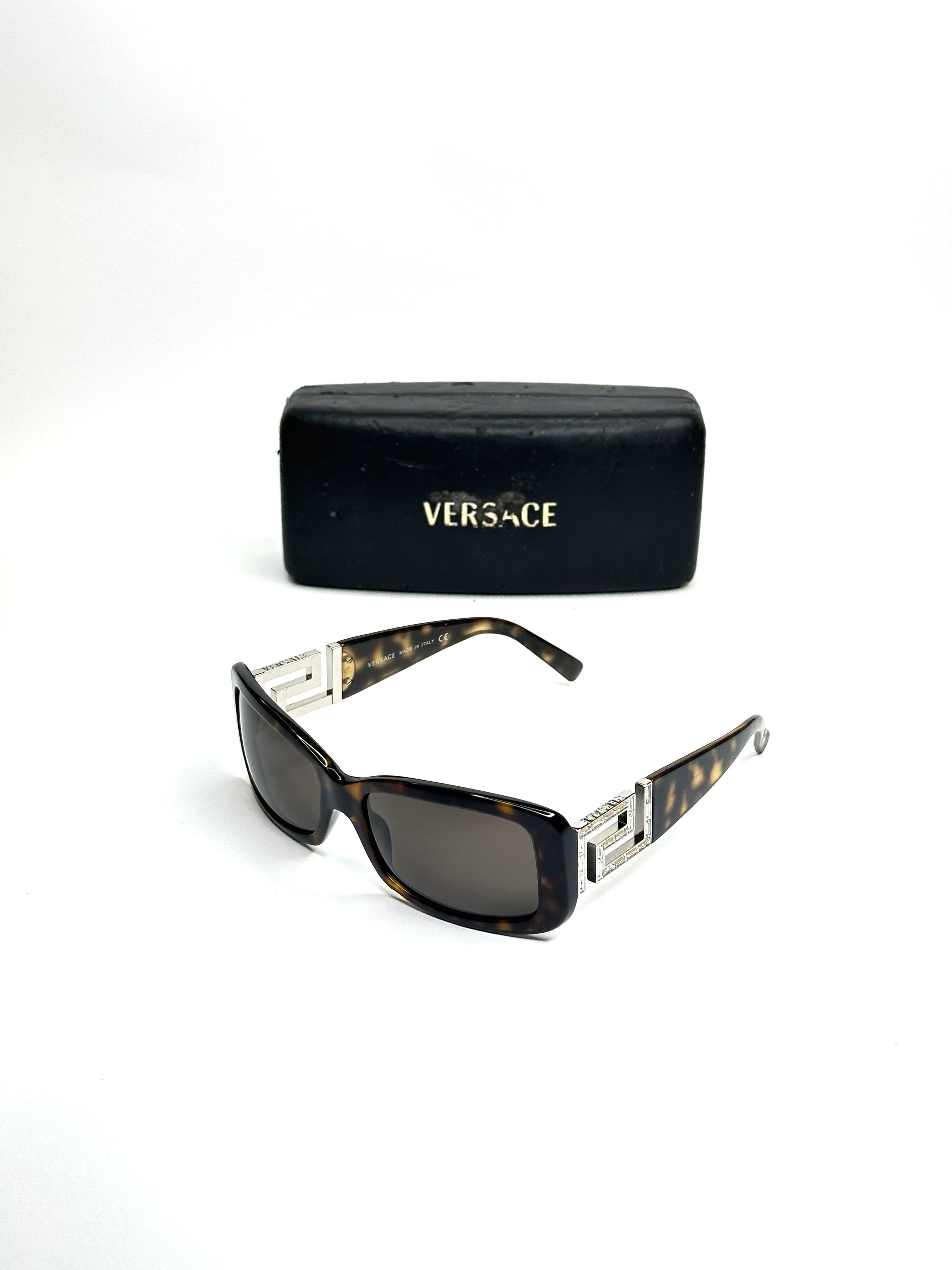 Versace Versace Swarovski Barocco Squared Sunglasses Size ONE SIZE - 3 Thumbnail