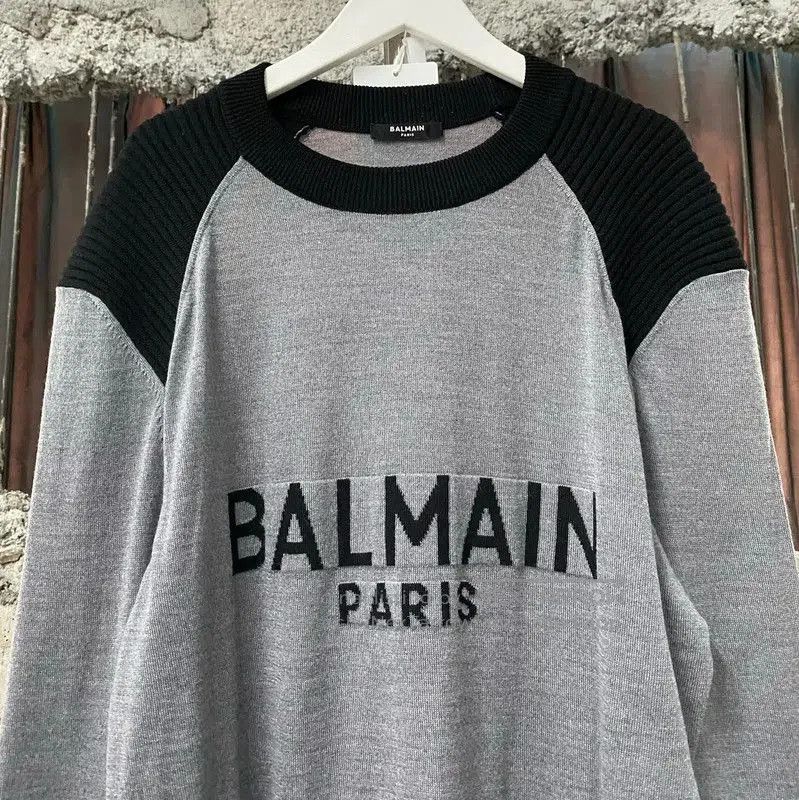 Balmain Balmain Colorblock Long Sleeve Pullover Sweater . Size US XL / EU 56 / 4 - 3 Thumbnail