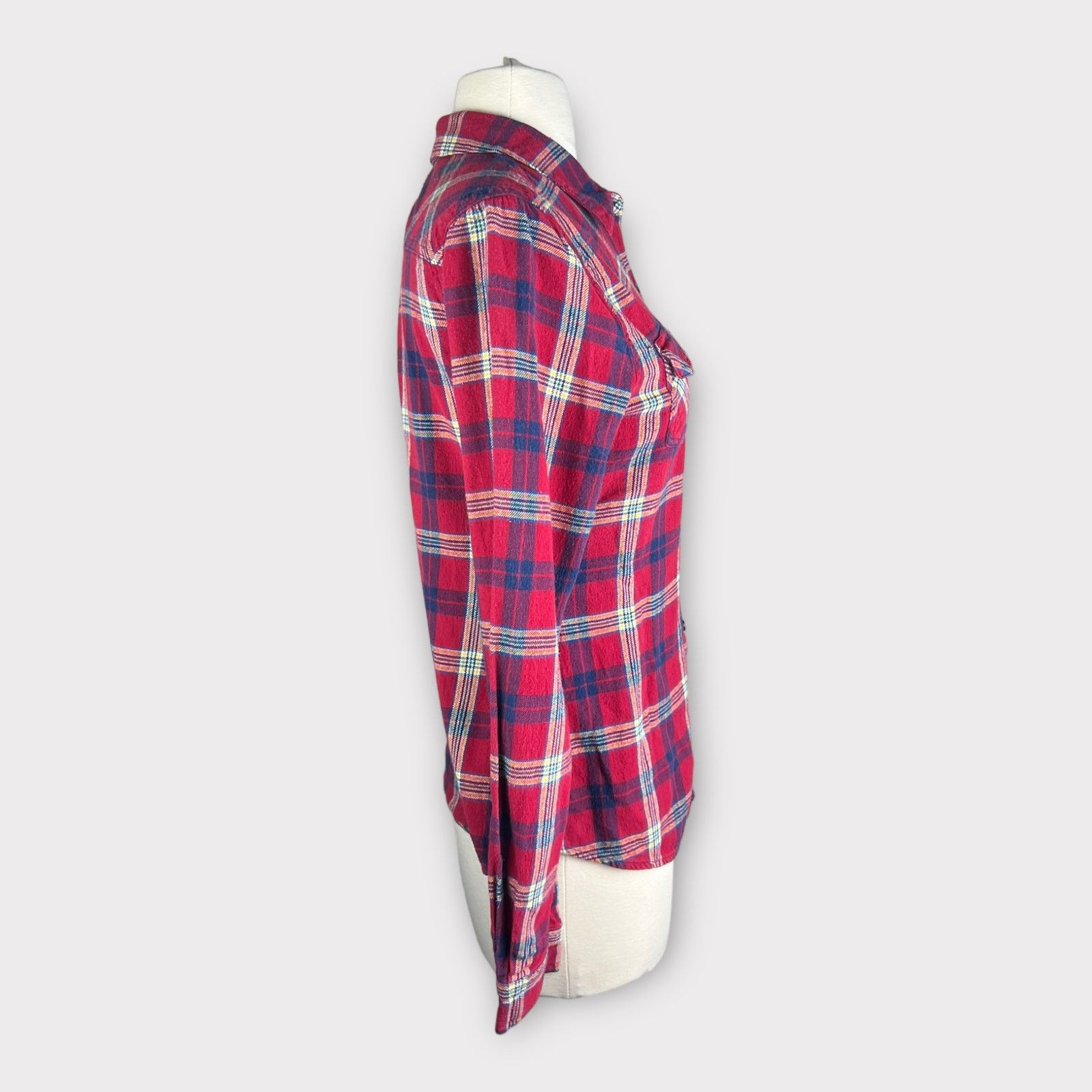 Vintage Mossimo Supply Co. Vintage Flannel | Red and Blue Size L / US 10 / IT 46 - 6 Thumbnail