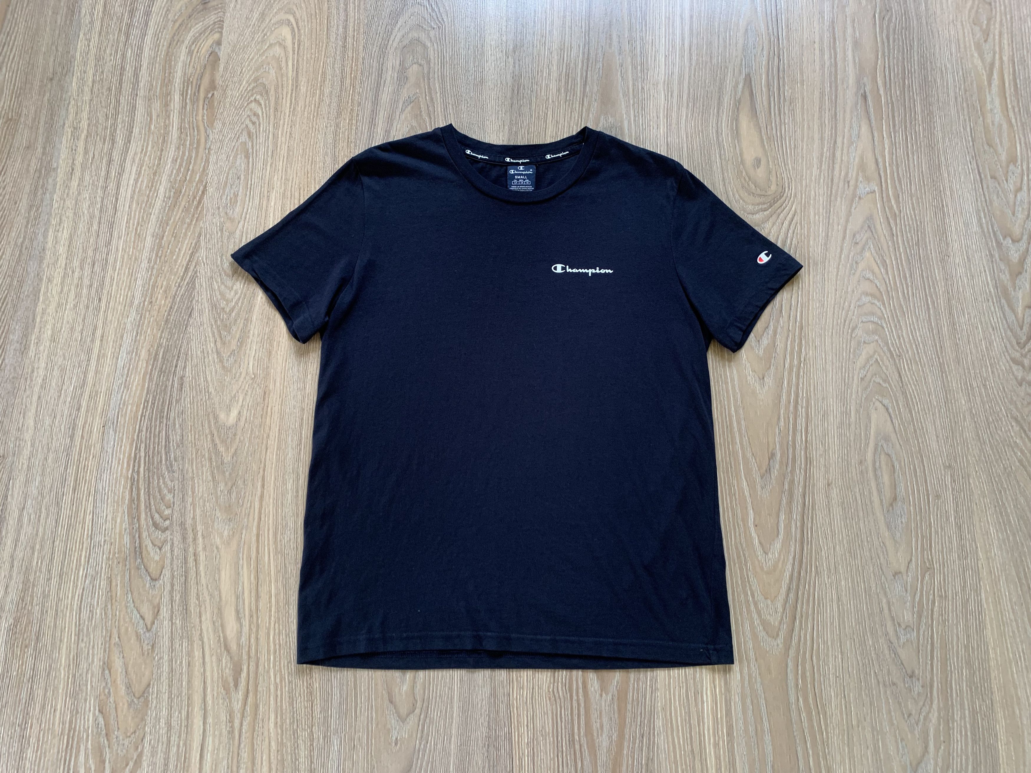 Champion Champion Basic Blue Cotton T-Shirt Size US S / EU 44-46 / 1 - 1 Thumbnail