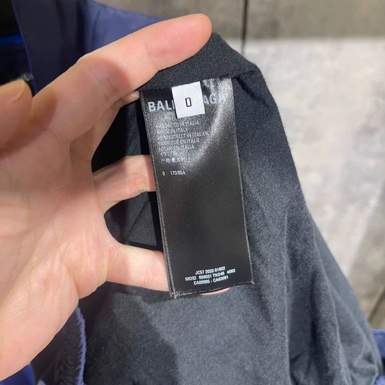 Balenciaga Balenciaga Embroidered Windbreaker Blue Jacket with Zipper Size US XS / EU 42 / 0 - 7 Thumbnail