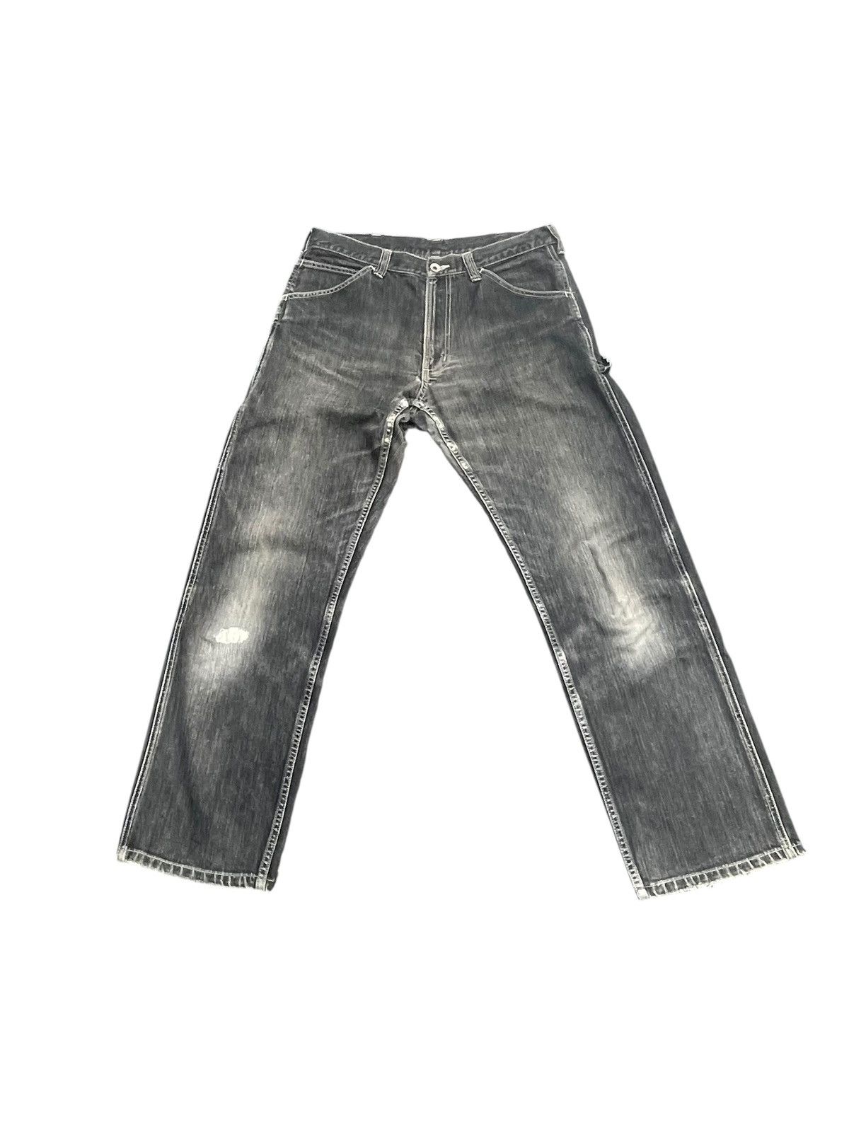 Japanese Brand Japanese Brand Workwear Distresed Denim Size US 32 / EU 48 - 1 Thumbnail