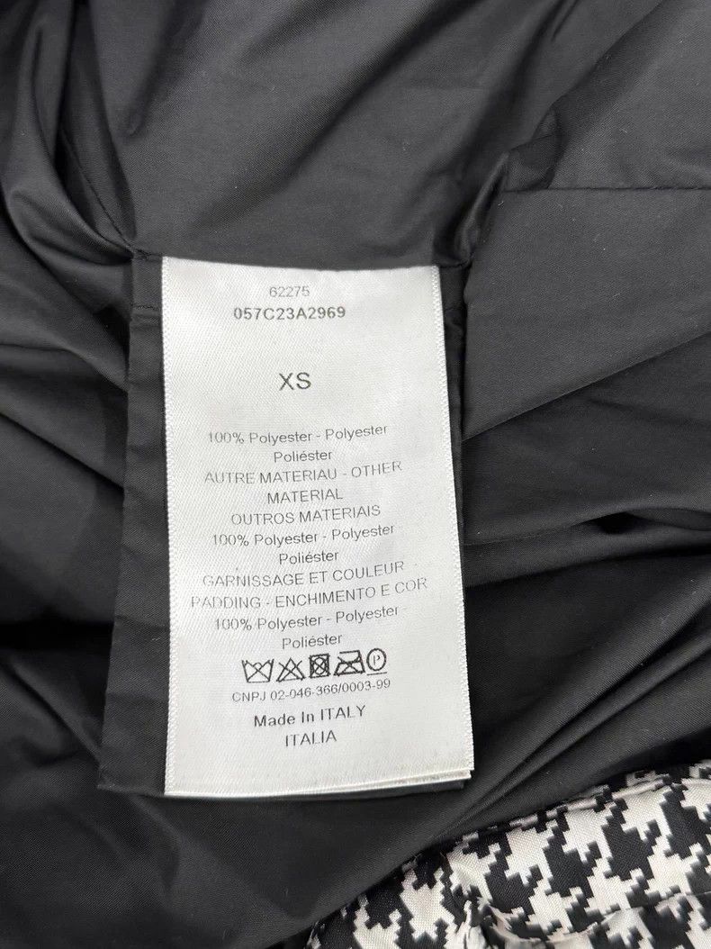 Dior Dior Black and white checkered hooded cotton jacket Size XS / US 0-2 / IT 36-38 - 4 Thumbnail